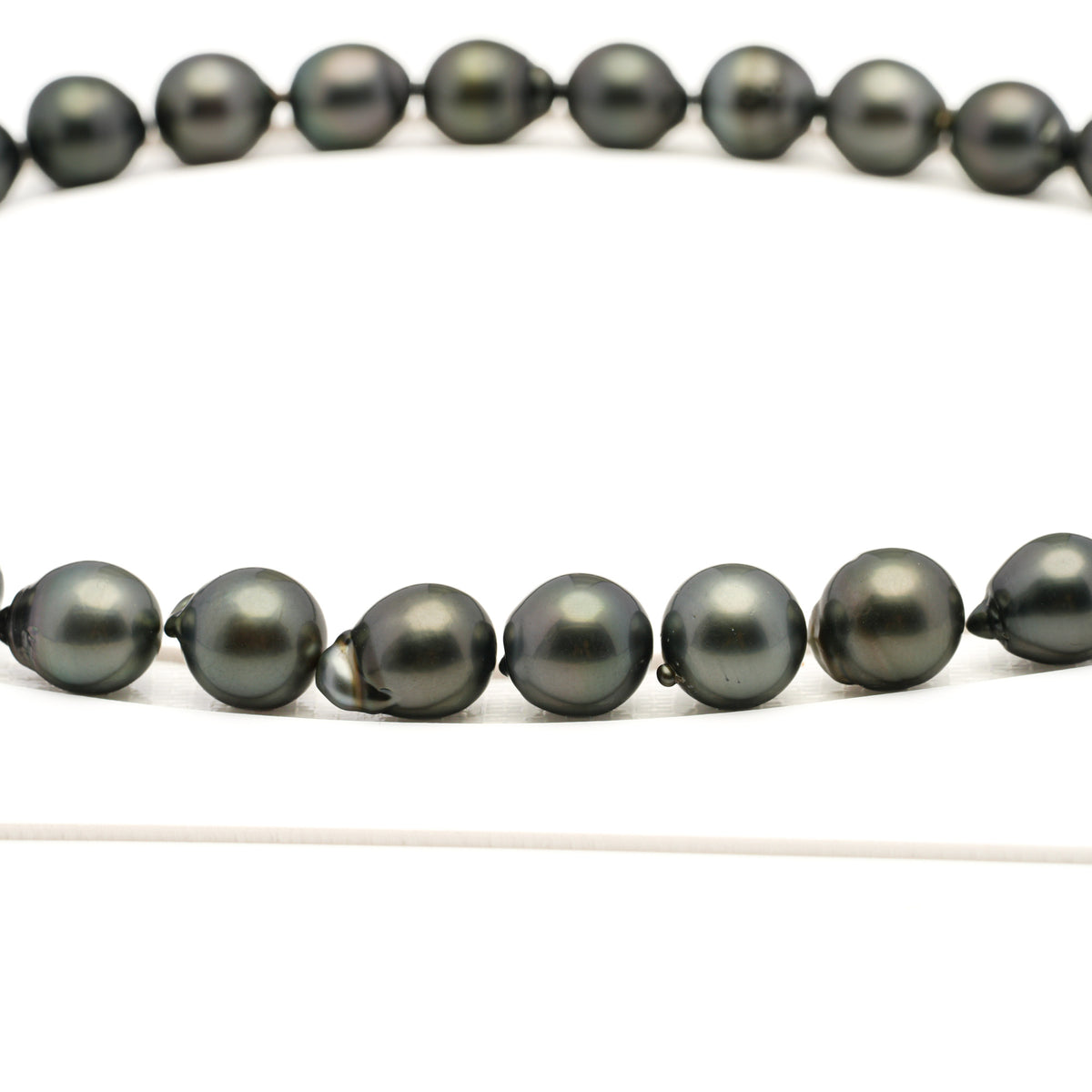 31pcs Green Mix 11-12mm - SB AAA/AA Quality Tahitian Pearl Necklace NL1810 LP5