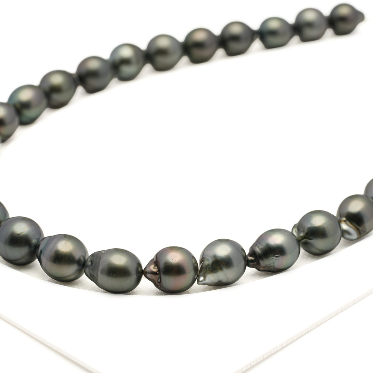 31pcs Green Mix 11-12mm - SB AAA/AA Quality Tahitian Pearl Necklace NL1810 LP5