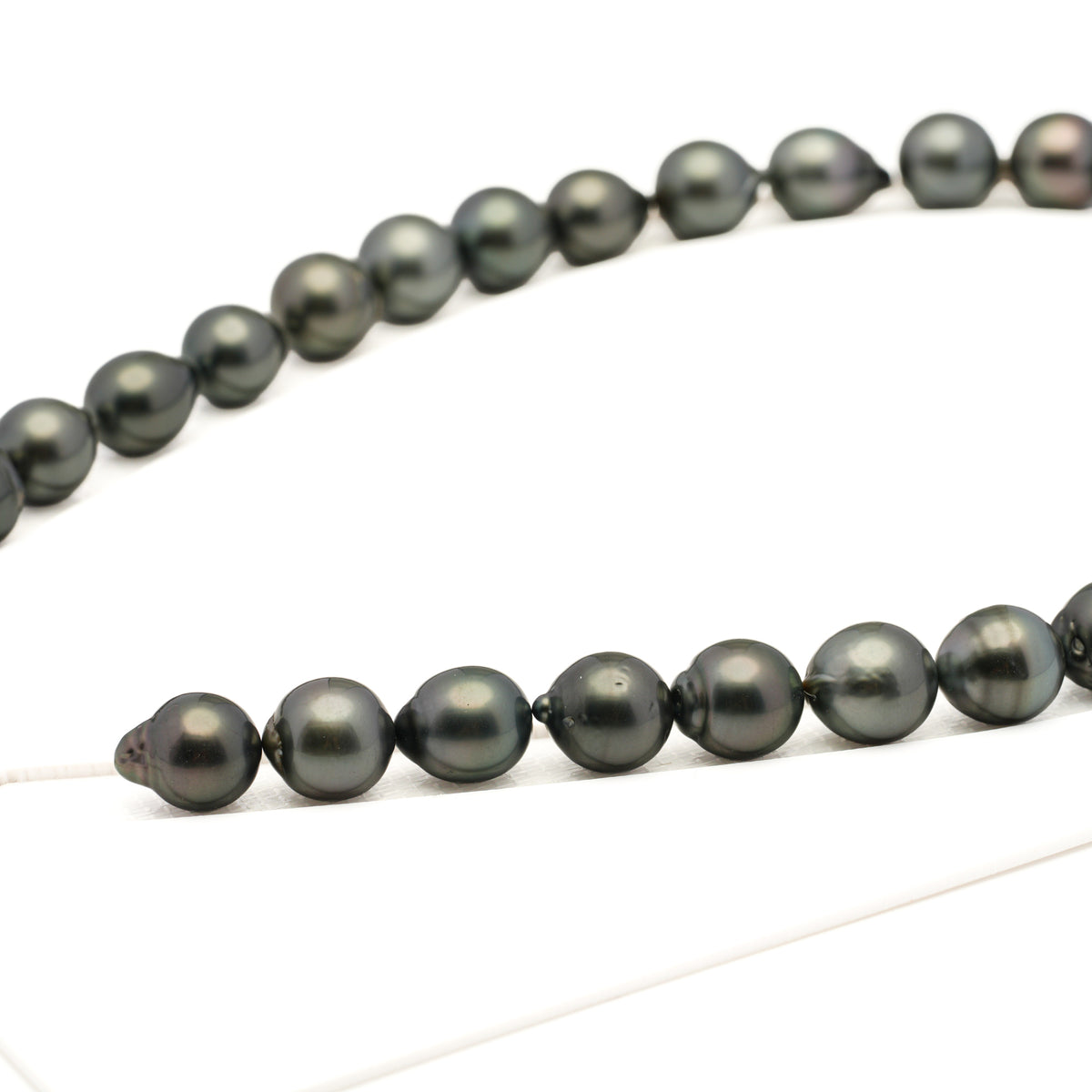 31pcs Green Mix 11-12mm - SB AAA/AA Quality Tahitian Pearl Necklace NL1810 LP5