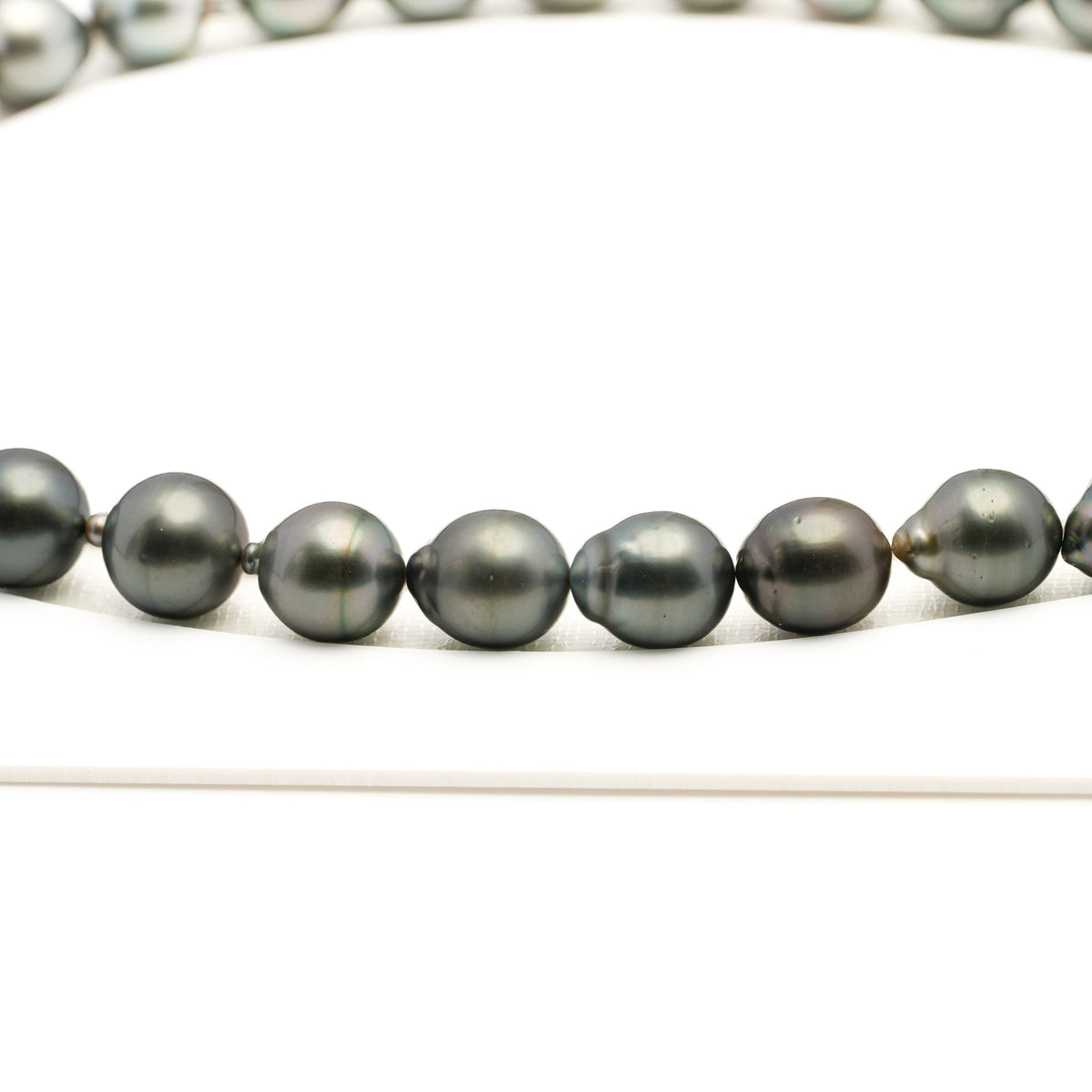 31pcs Green Mix 11-12mm - SB AAA/AA Quality Tahitian Pearl Necklace NL1808 LP5