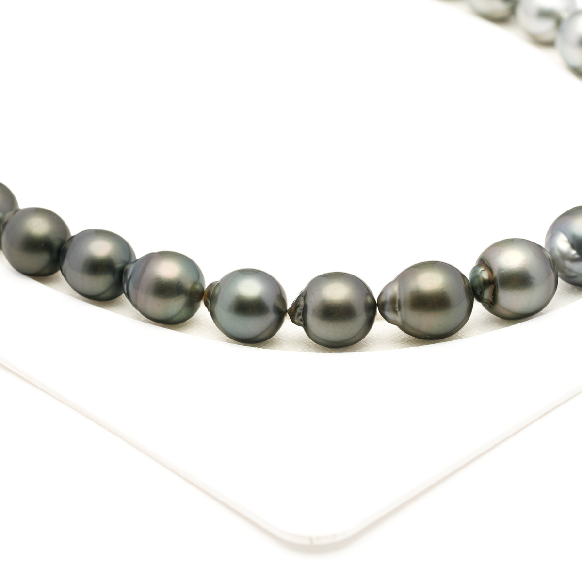 31pcs Green Mix 11-12mm - SB AAA/AA Quality Tahitian Pearl Necklace NL1808 LP5
