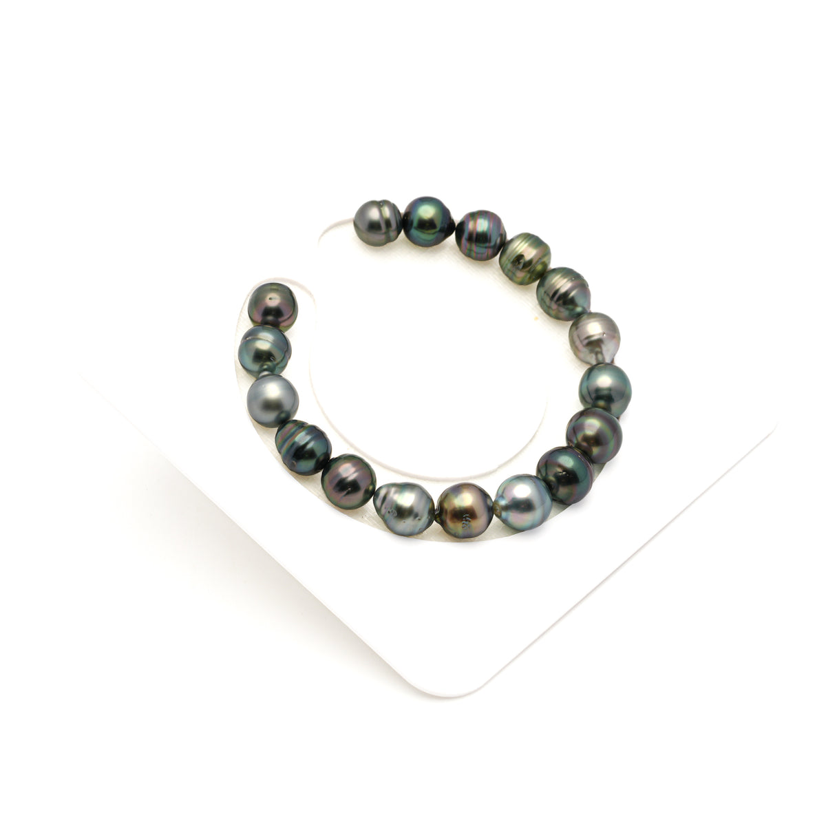 17pcs Multicolor 9-10mm - CL AA Quality Tahitian Pearl Bracelet BR2563 LP5