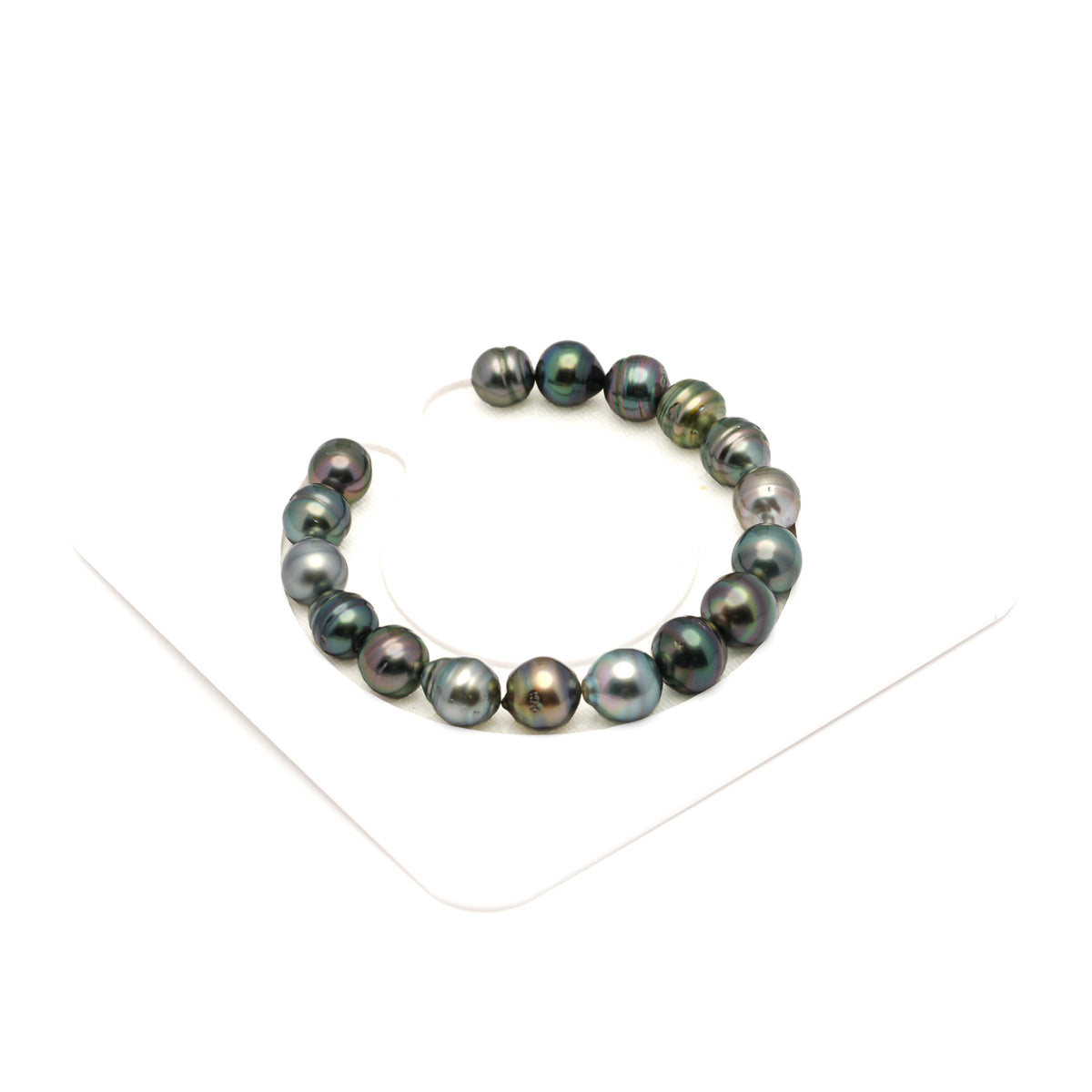 17pcs Multicolor 9-10mm - CL AA Quality Tahitian Pearl Bracelet BR2563 LP5