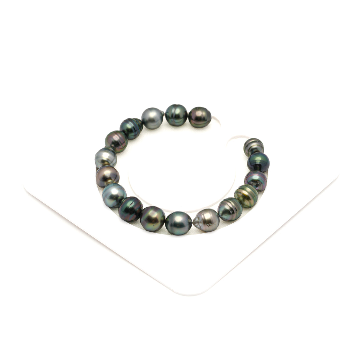 17pcs Multicolor 9-10mm - CL AA Quality Tahitian Pearl Bracelet BR2563 LP5