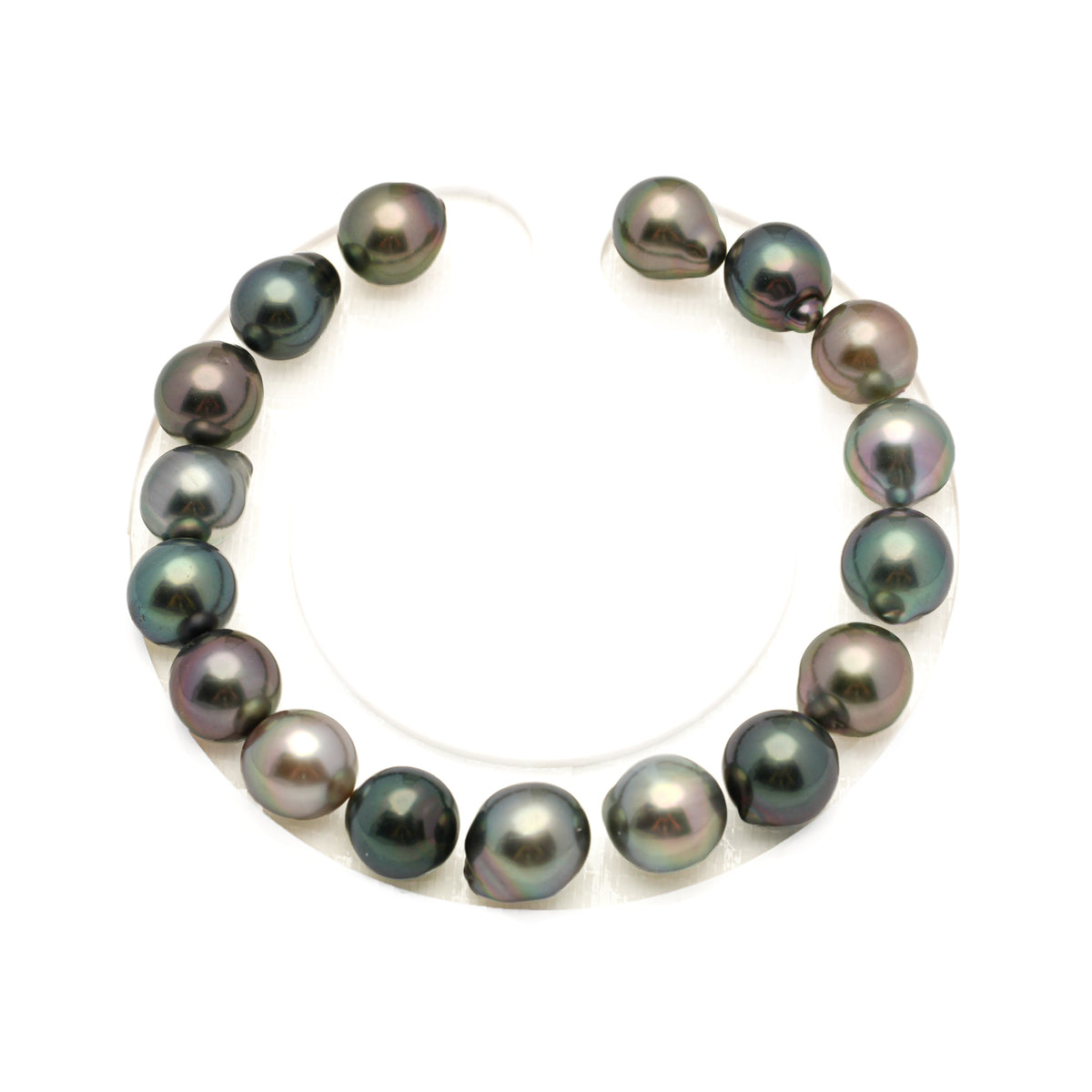 17pcs Multicolor 8-10mm - SB/DR TOP Quality Tahitian Pearl Bracelet BR2565 LP5
