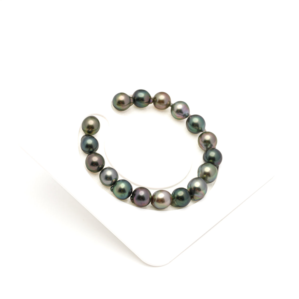 17pcs Multicolor 8-10mm - SB/DR TOP Quality Tahitian Pearl Bracelet BR2565 LP5