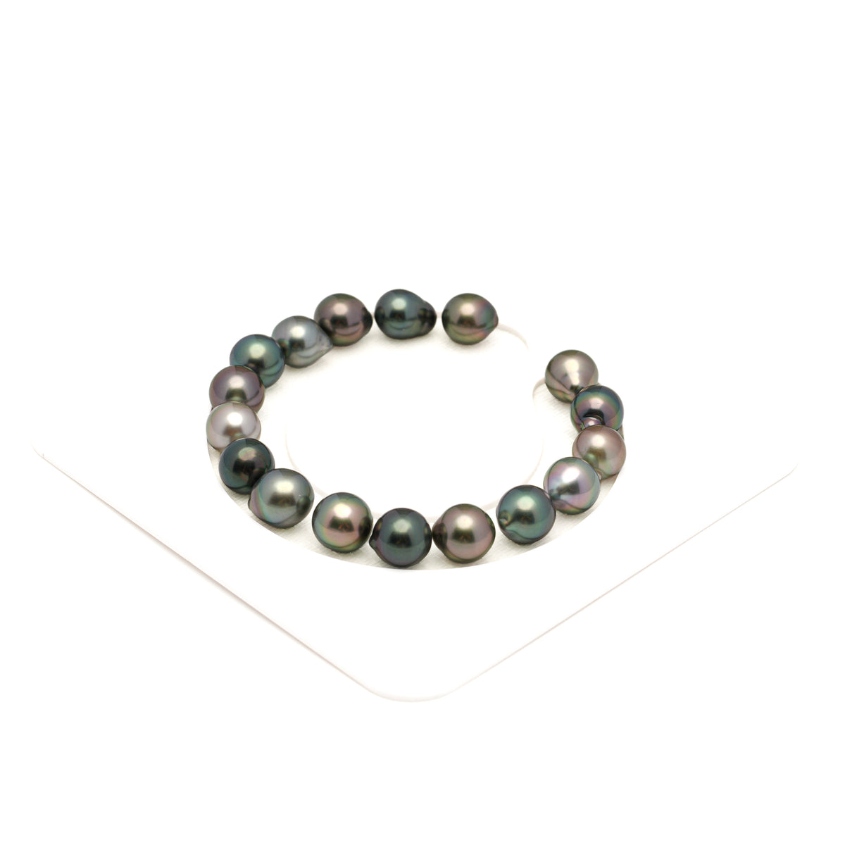 17pcs Multicolor 8-10mm - SB/DR TOP Quality Tahitian Pearl Bracelet BR2565 LP5