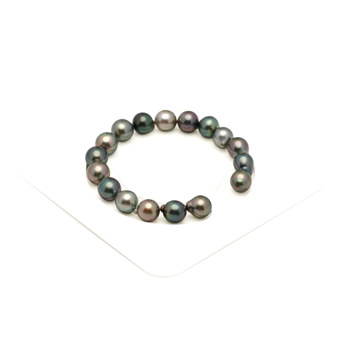 17pcs Multicolor 8-10mm - SB/DR TOP Quality Tahitian Pearl Bracelet BR2565 LP5