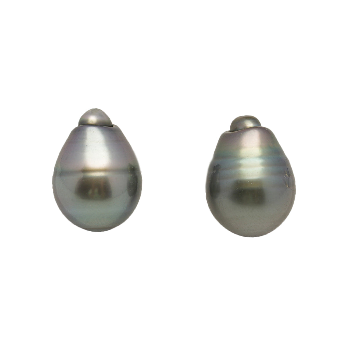 2pcs Gray 12.2mm - SB AAA Quality Tahitian Pearl Pair ER1989 LP5 LP5