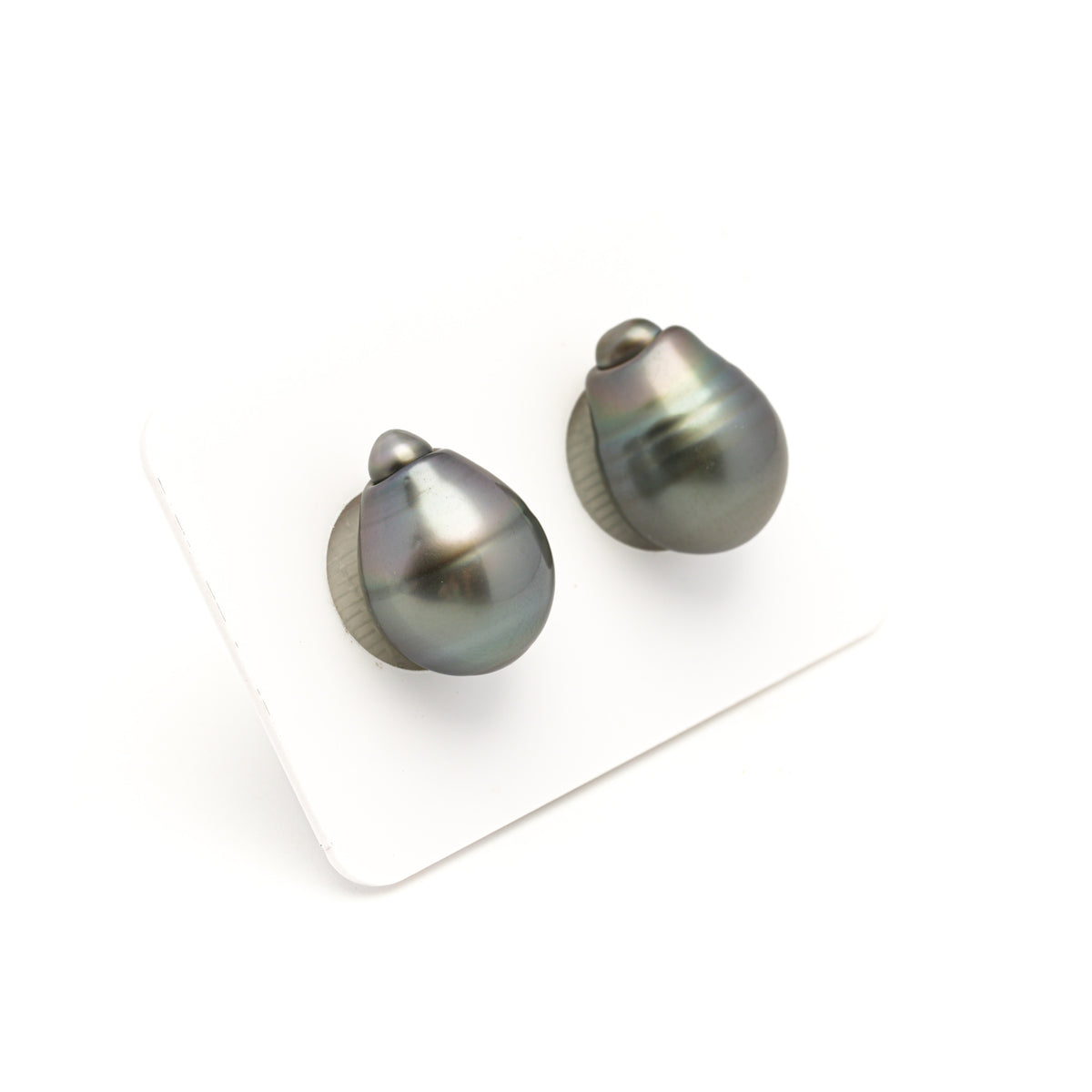2pcs Gray 12.2mm - SB AAA Quality Tahitian Pearl Pair ER1989 LP5 LP5