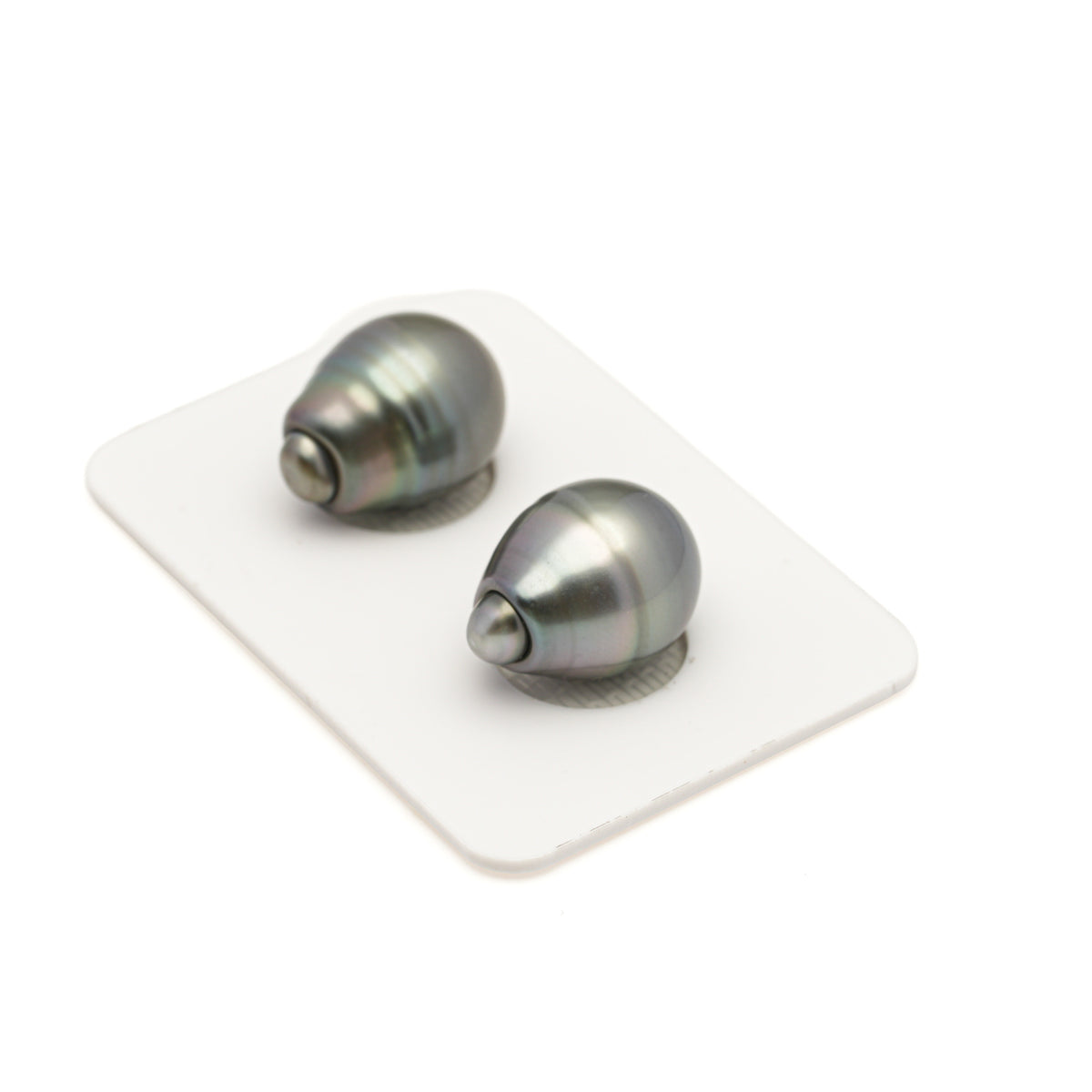 2pcs Gray 12.2mm - SB AAA Quality Tahitian Pearl Pair ER1989 LP5 LP5