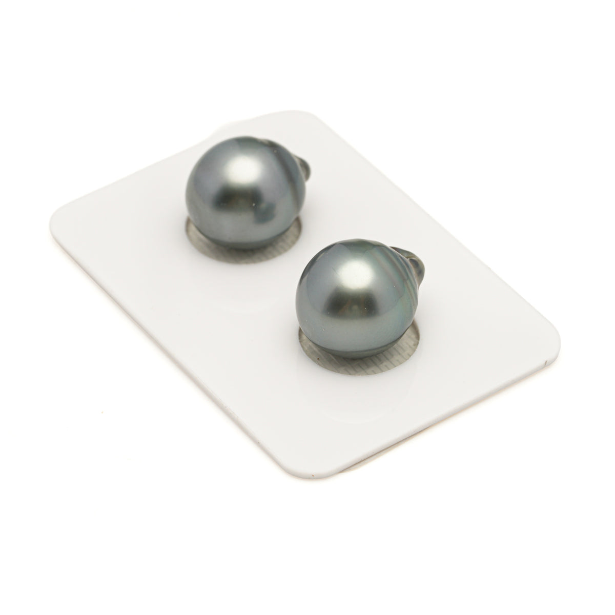2pcs Gray 11.8-12mm - SB AAA Quality Tahitian Pearl Pair ER1993 LP5