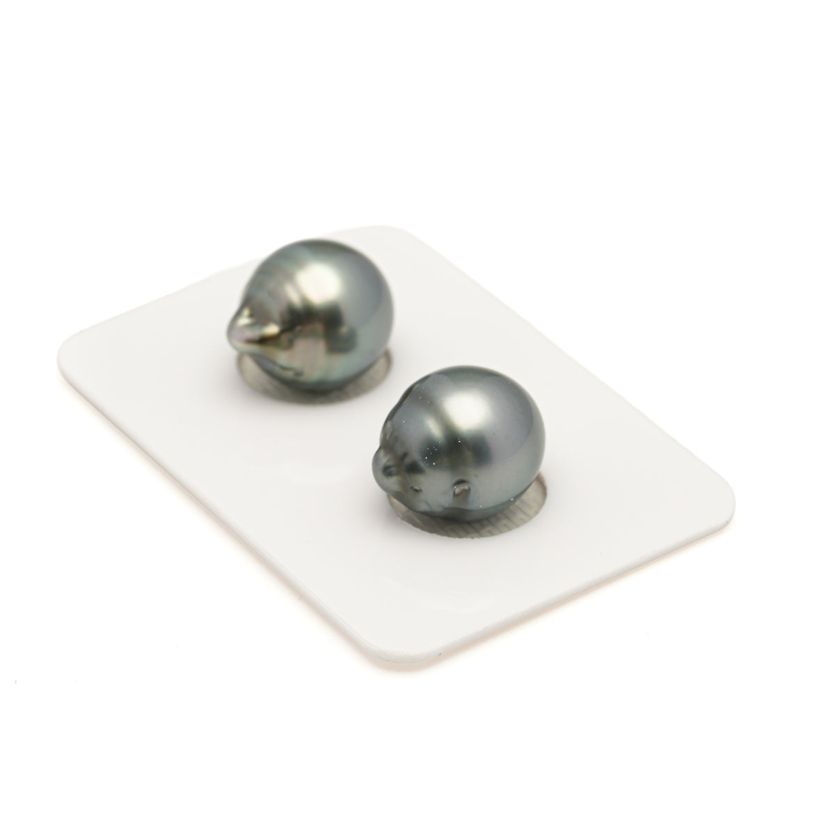2pcs Gray 11.8-12mm - SB AAA Quality Tahitian Pearl Pair ER1993 LP5