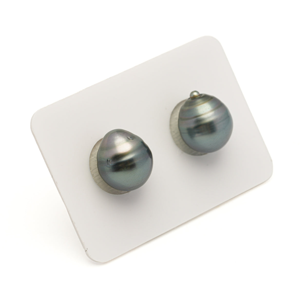 2pcs Blue 11.3-11.5mm - SB AAA Quality Tahitian Pearl Pair ER1990 LP5