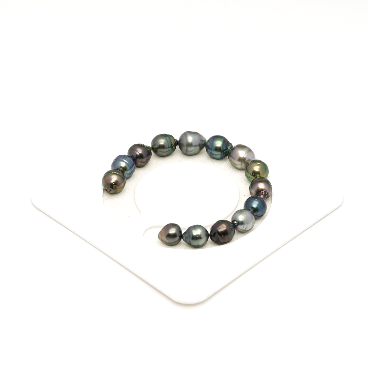 14pcs Multicolor 9-10mm - SB/CL AAA/AA Quality Tahitian Pearl Bracelet BR2538 LP5