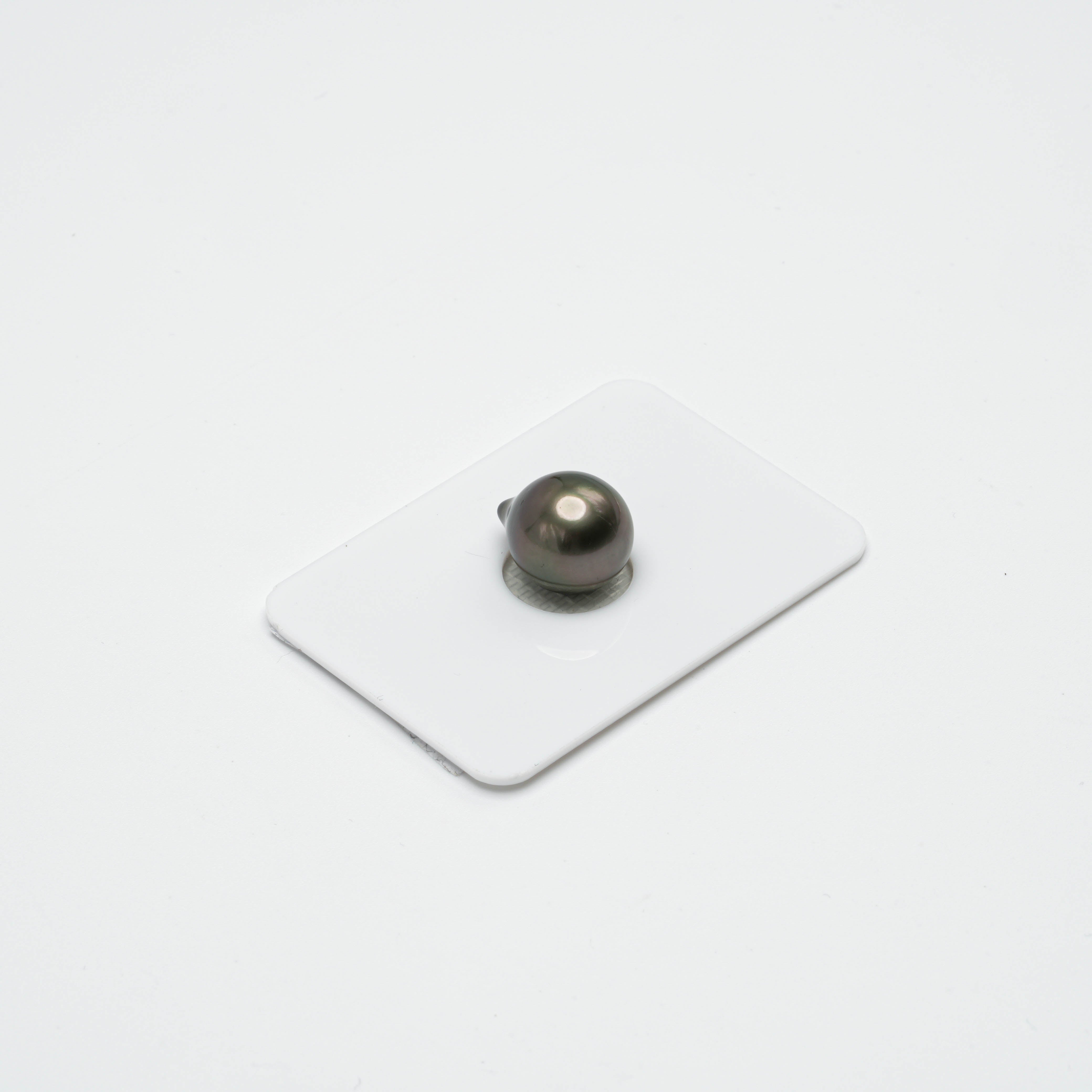 1pcs Green (Brown) 11.3mm - DROP TOP Quality Tahitian Pearl Single LP785