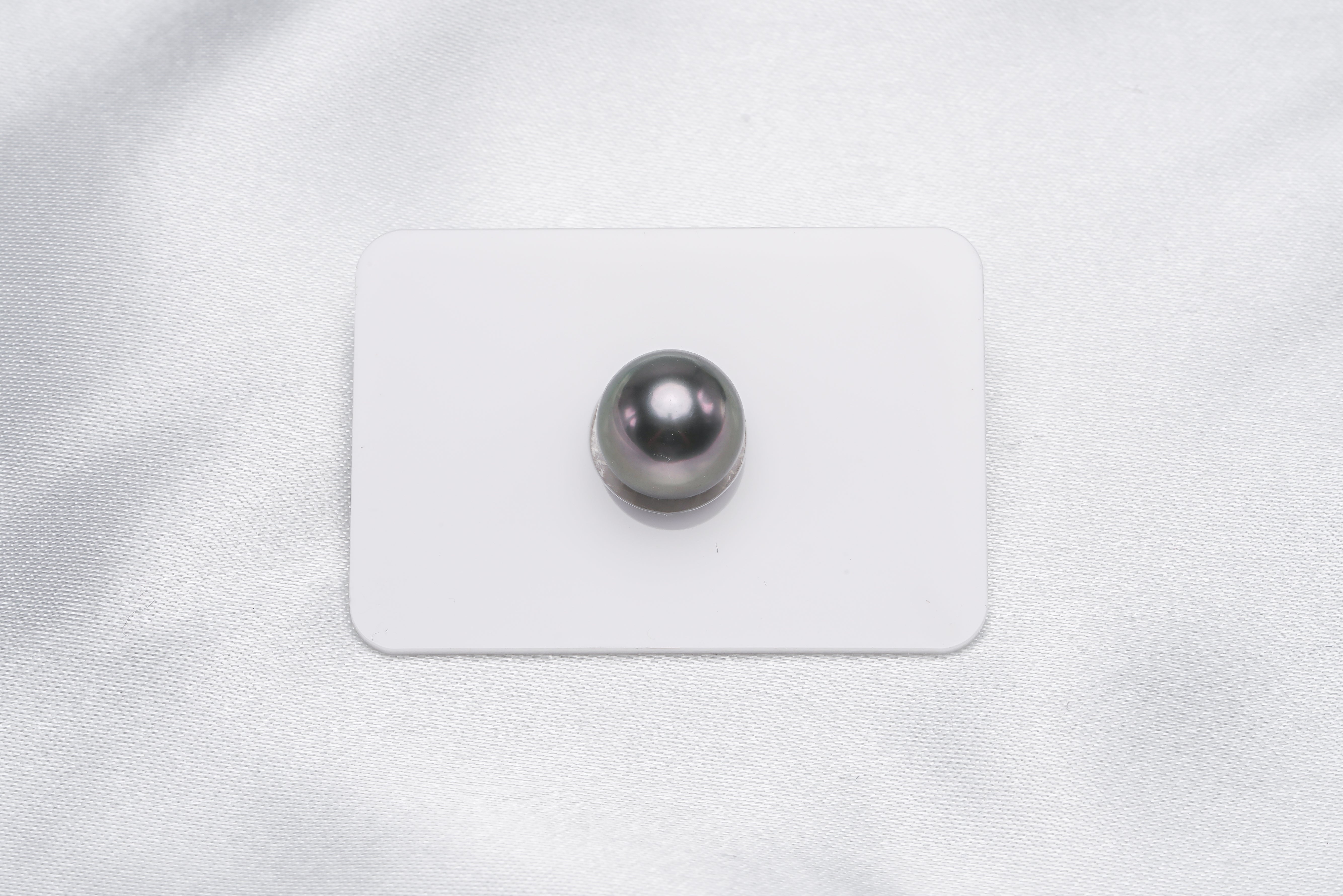 Green Single Pearl - Semi-Round 11.6mm TOP quality Tahitian Pearl - Loose Pearl jewelry wholesale