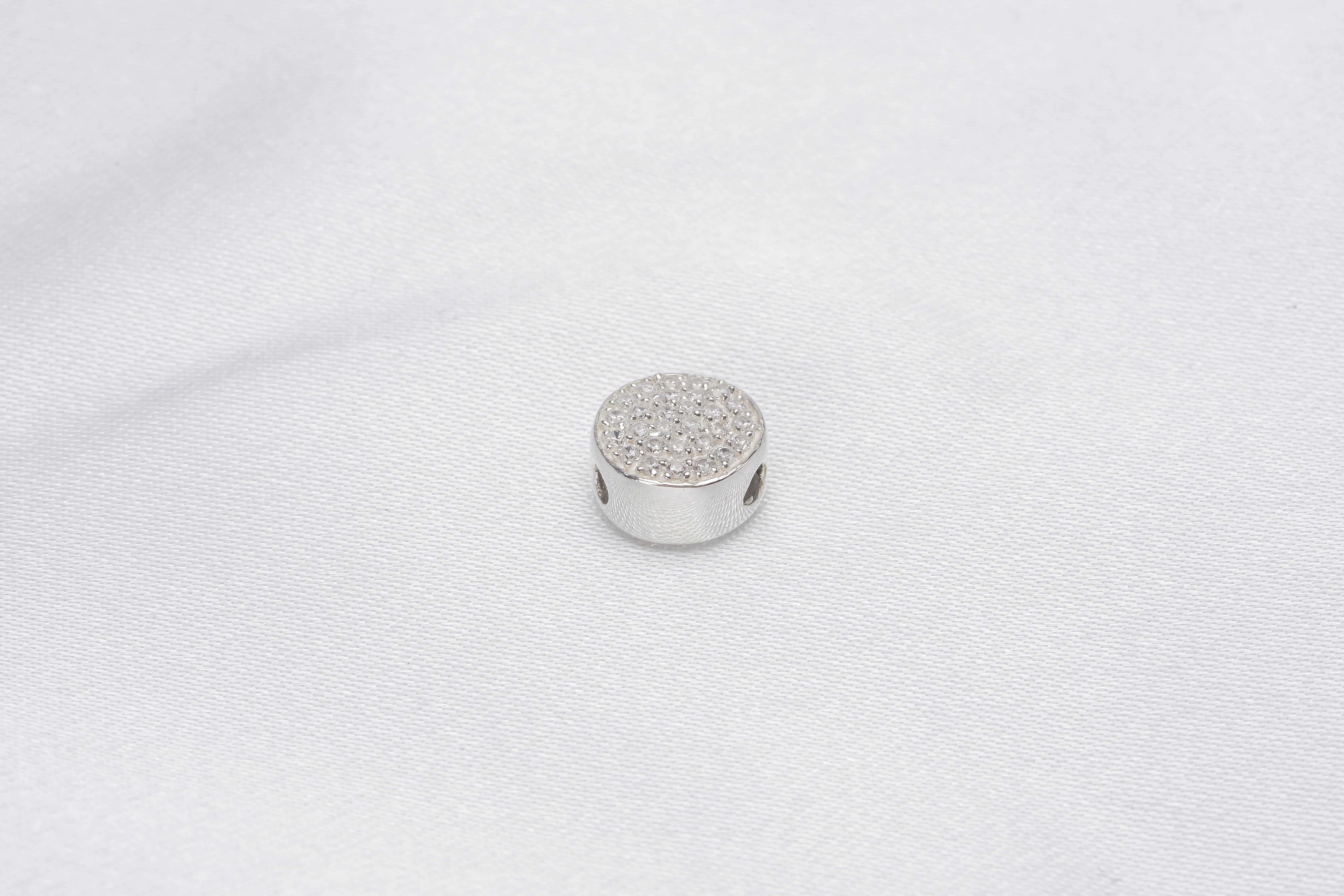 3pcs Flat Bolo Silicone 925 Silver Slider for Bracelet/Necklace - Loose Pearl jewelry wholesale