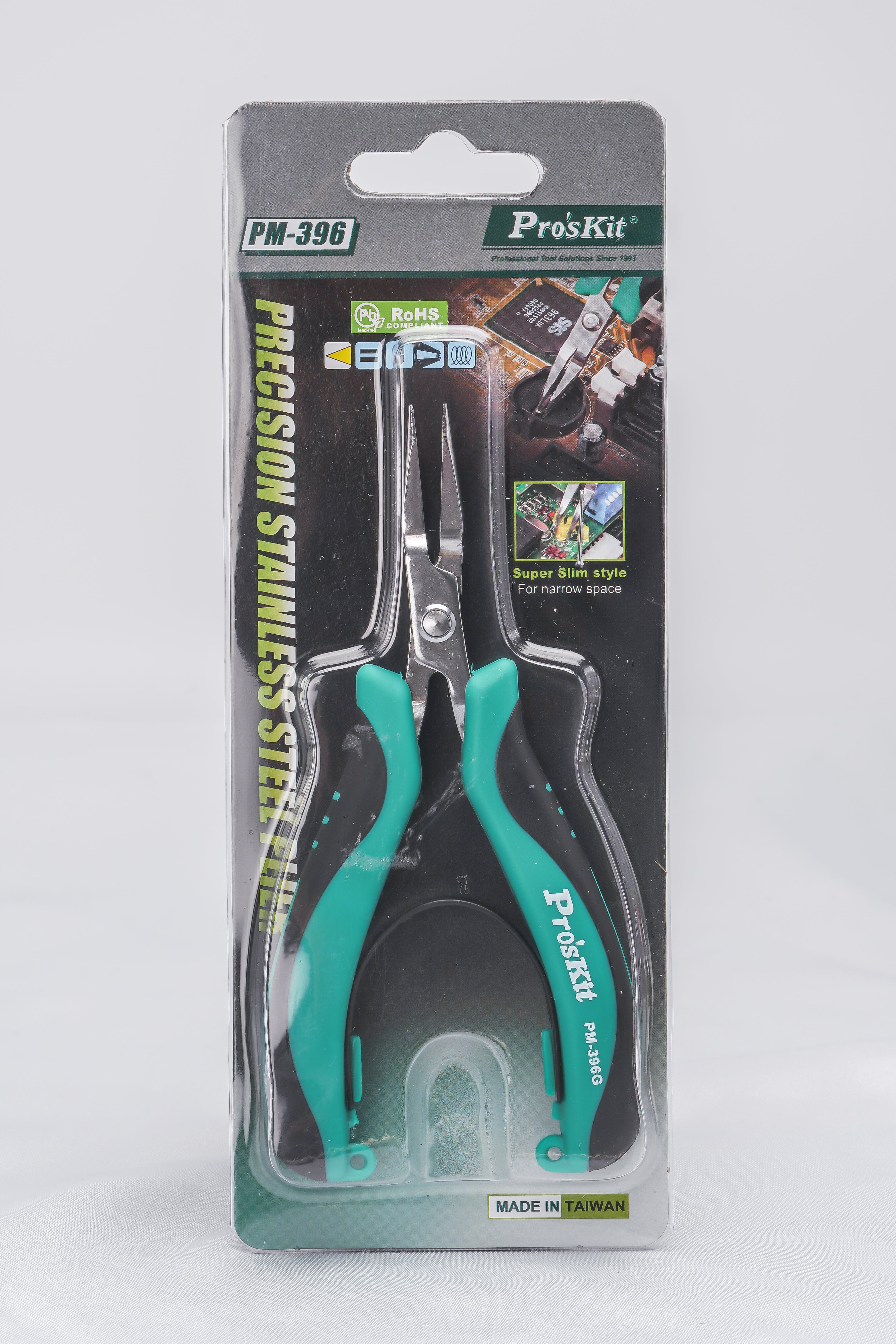 Precision Flat Steel Plier Pro'sKit - Loose Pearl jewelry wholesale