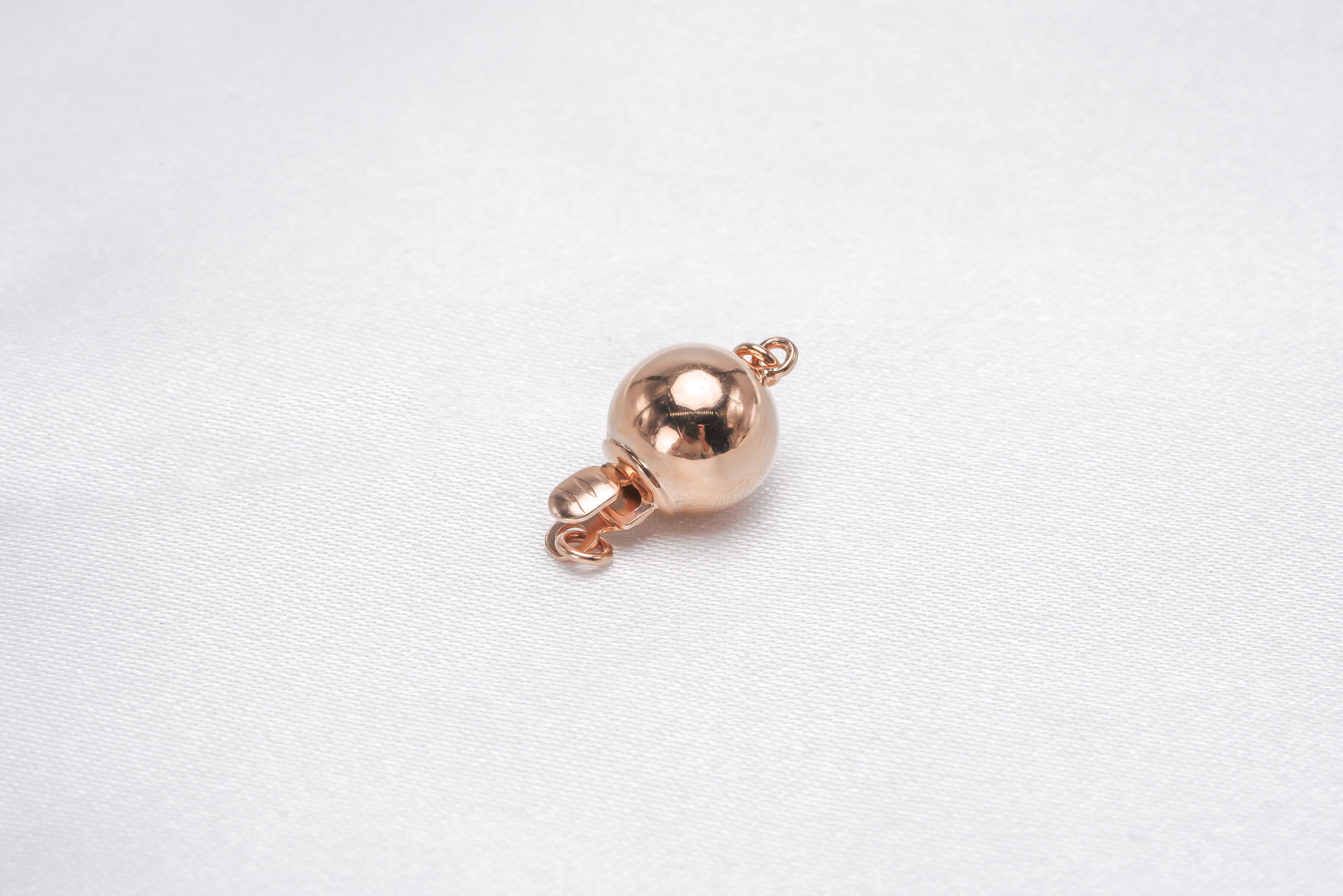 1pcs Rose Gold Ball Claps for Bracelet/Necklace Limited - Loose Pearl jewelry wholesale