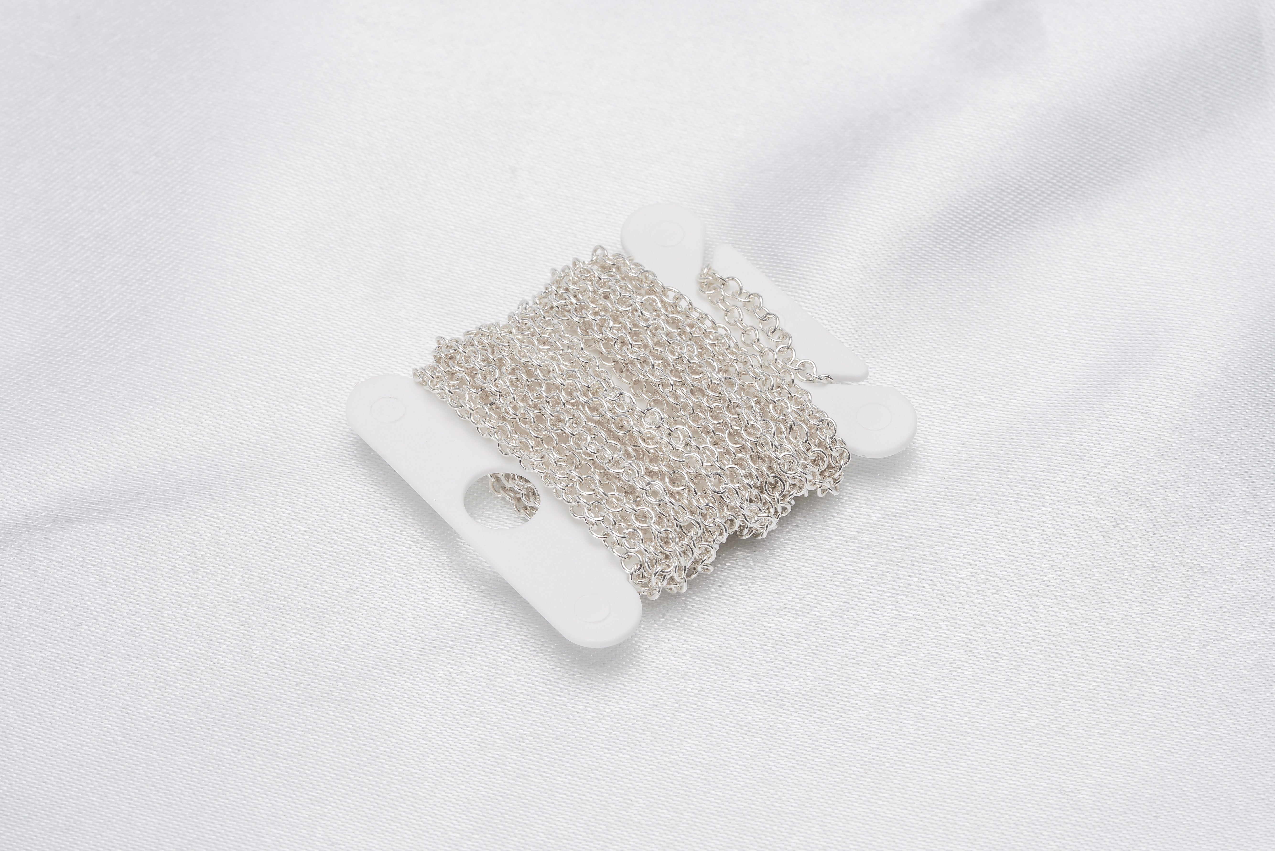 925 Silver cable chain spool - Loose Pearl jewelry wholesale