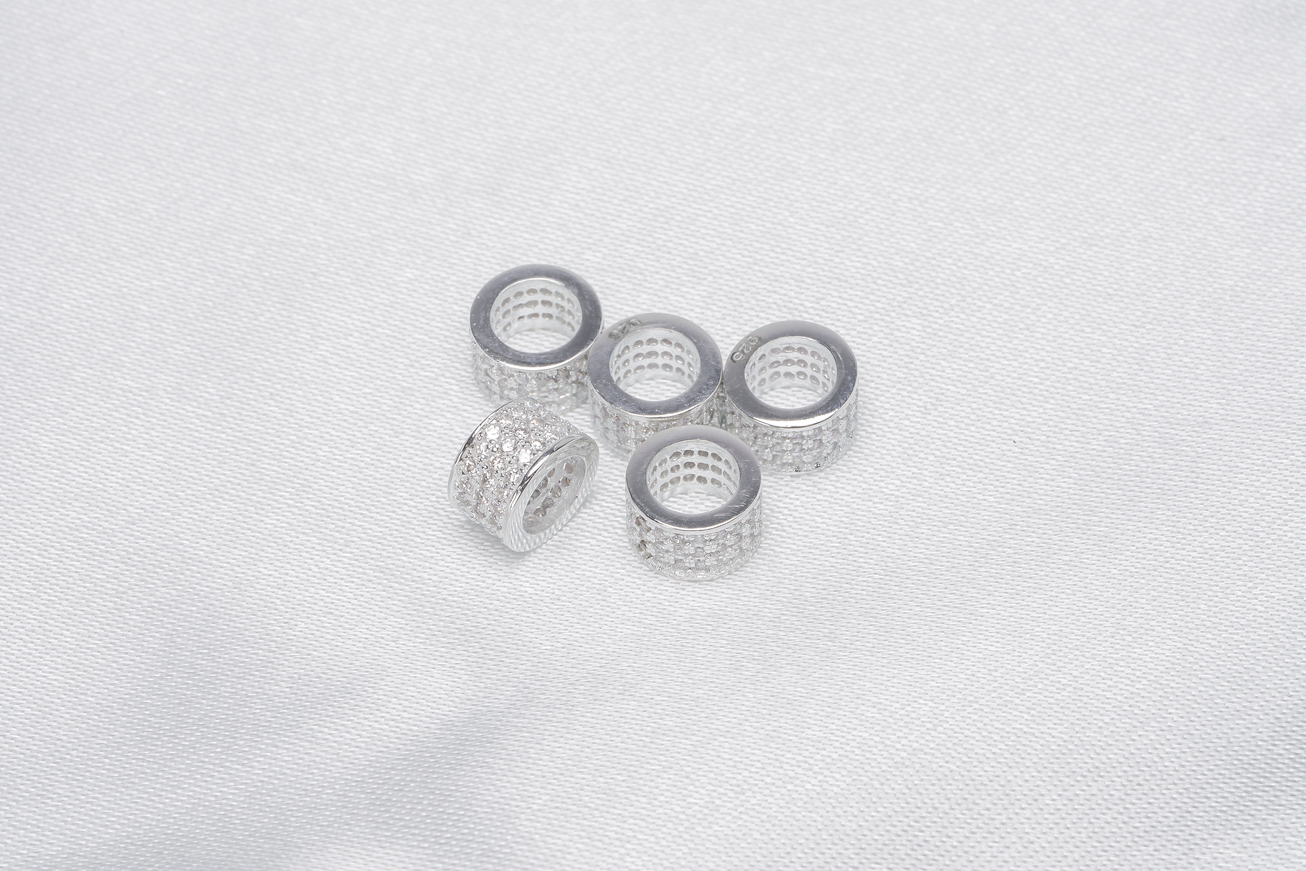 5pcs 925 Silver Pearl Spacer Findings - Loose Pearl jewelry wholesale