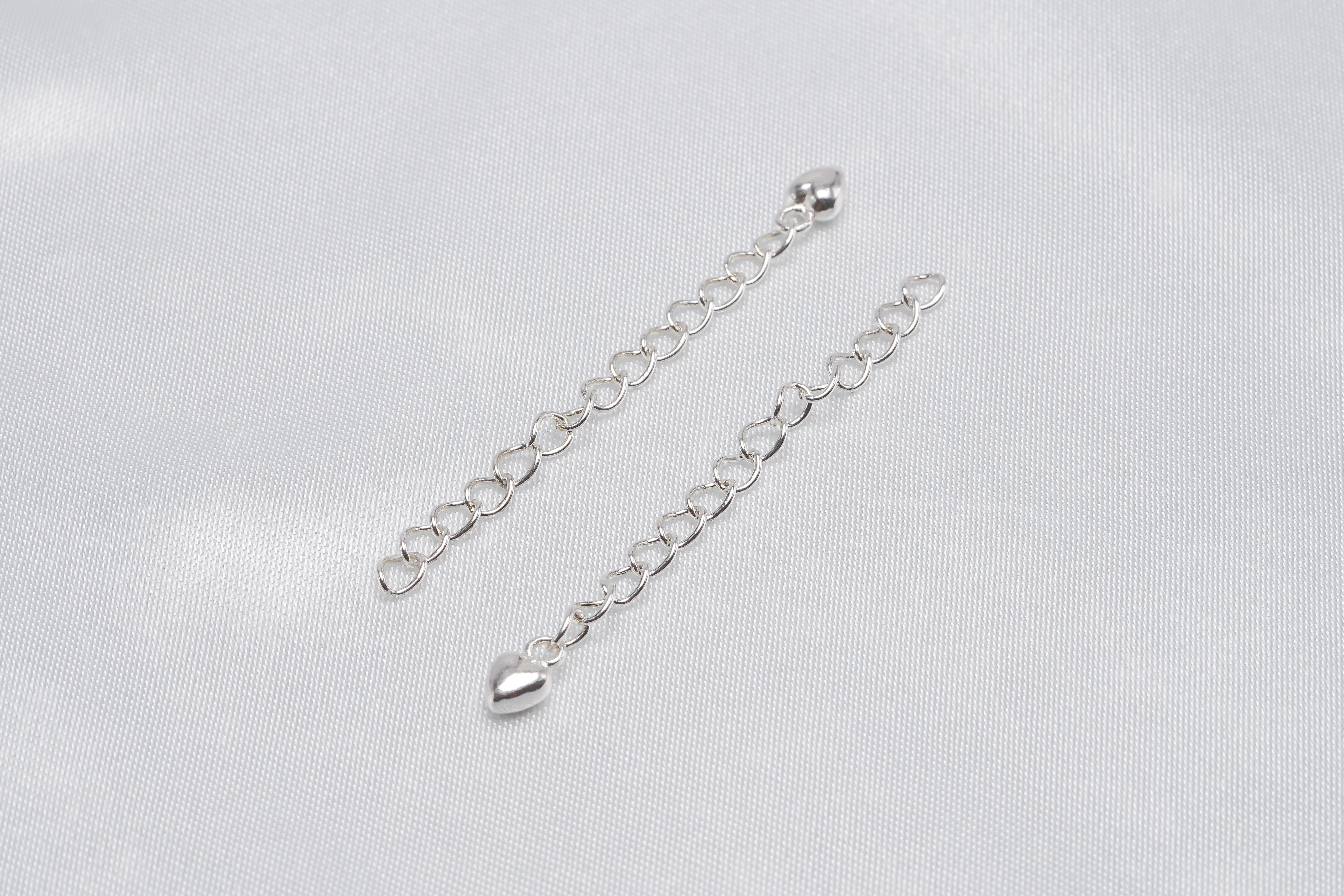 5pcs Heart shape Extender Findings - Loose Pearl jewelry wholesale