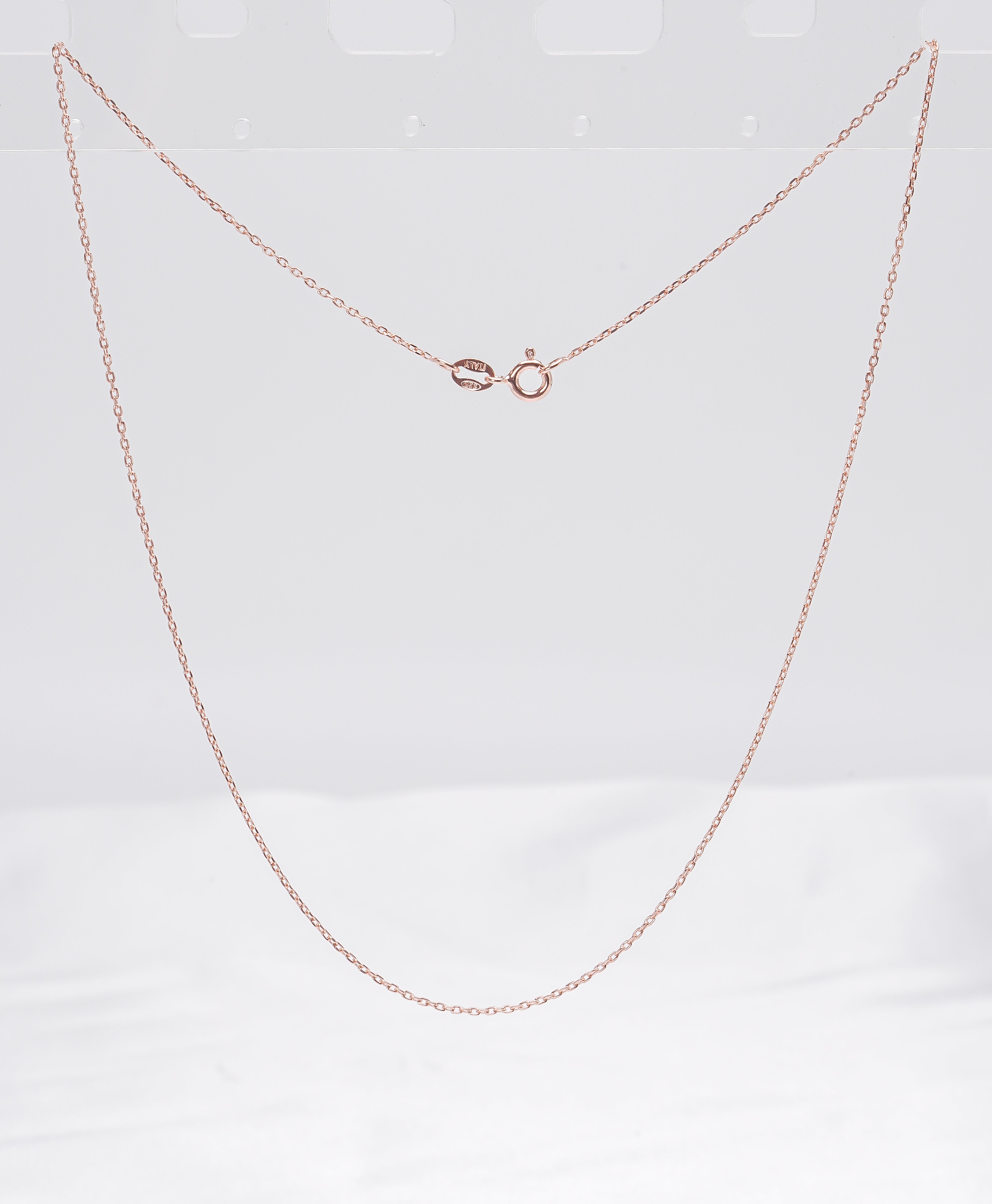 Rose Gold Cable Chain with Spring Ring Clasp - Loose Pearl jewelry wholesale