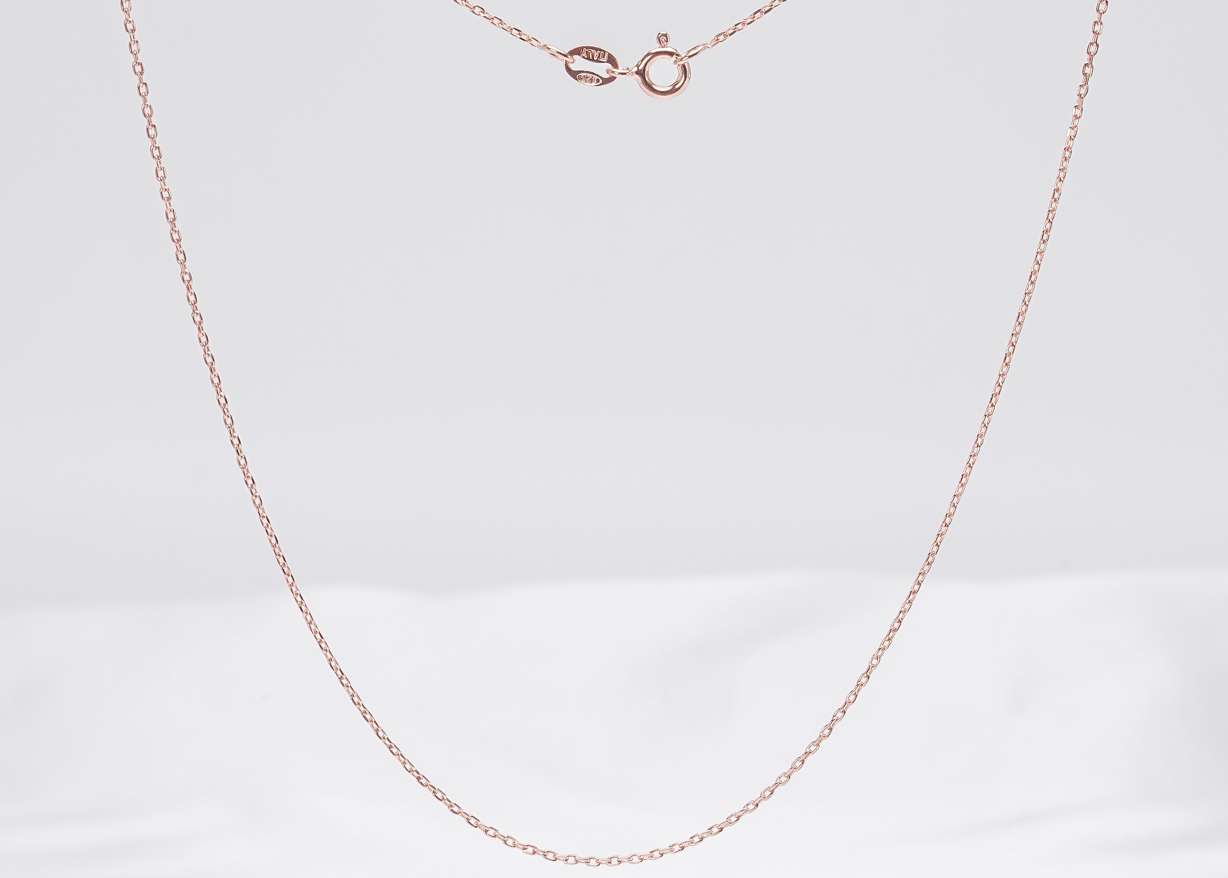 Rose Gold Cable Chain with Spring Ring Clasp - Loose Pearl jewelry wholesale