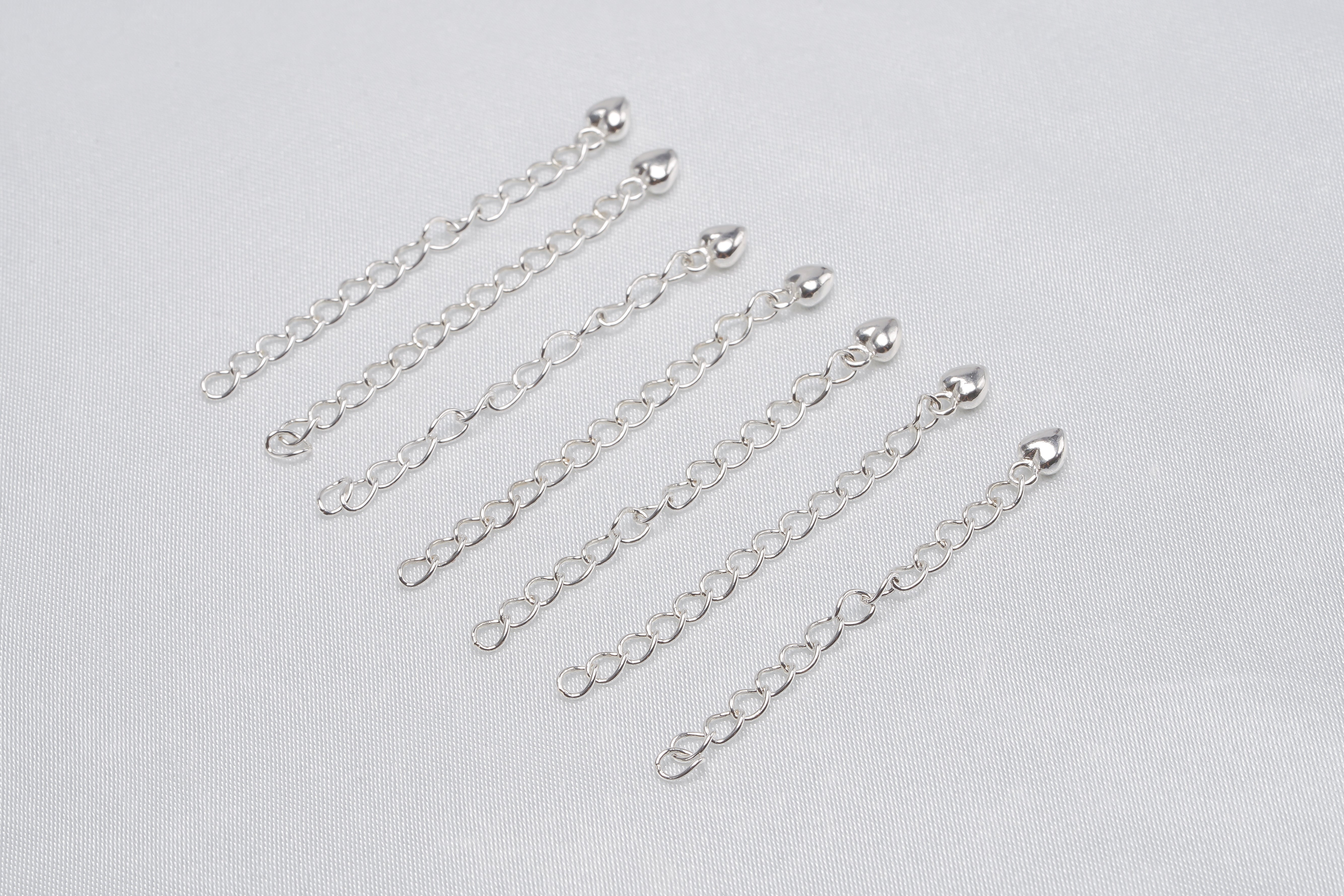 5pcs Heart shape Extender Findings - Loose Pearl jewelry wholesale