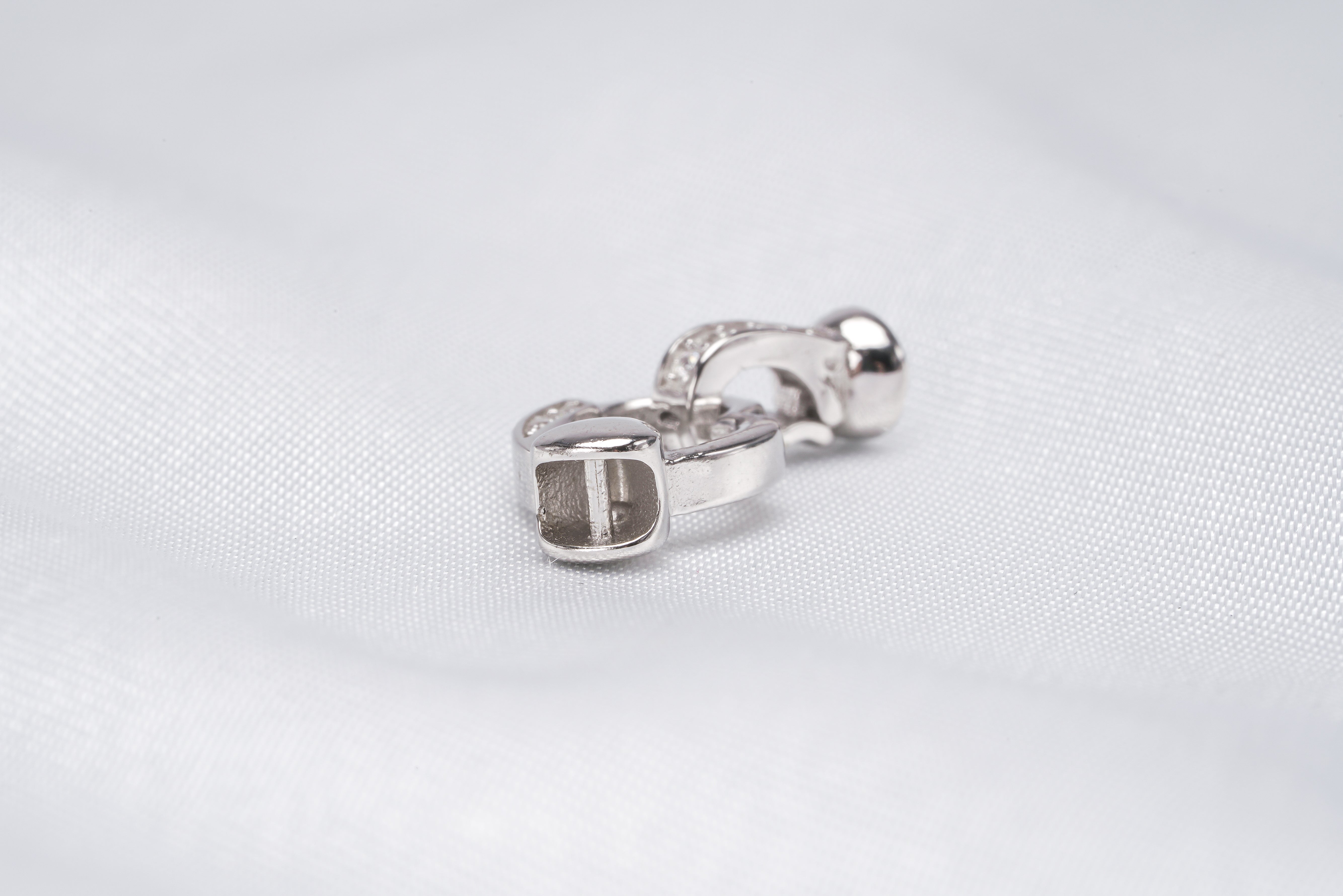CZ stone Silver Claps for Bracelet/Necklace Limited - Loose Pearl jewelry wholesale