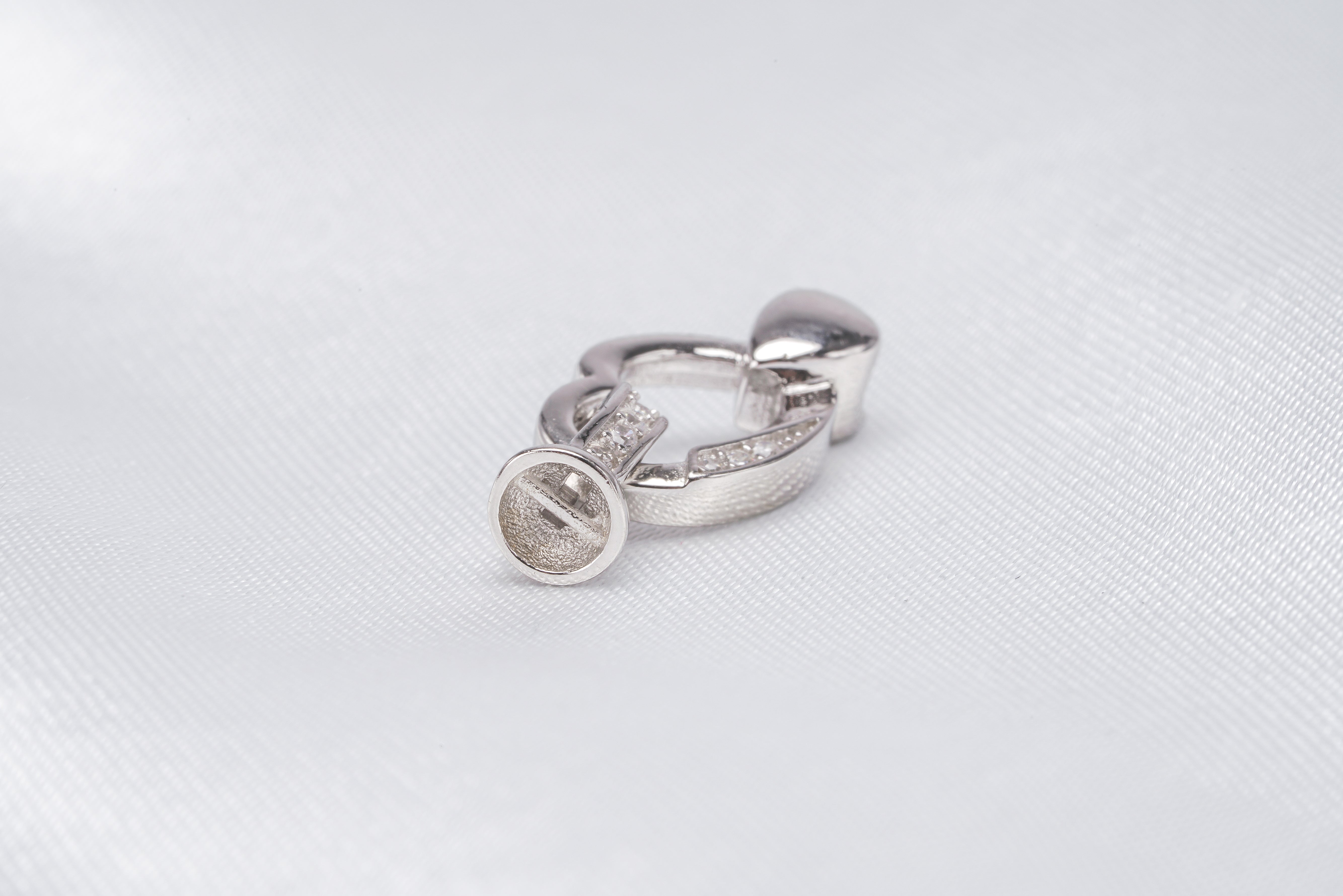 CZ stone Silver Claps for Bracelet/Necklace Limited - Loose Pearl jewelry wholesale