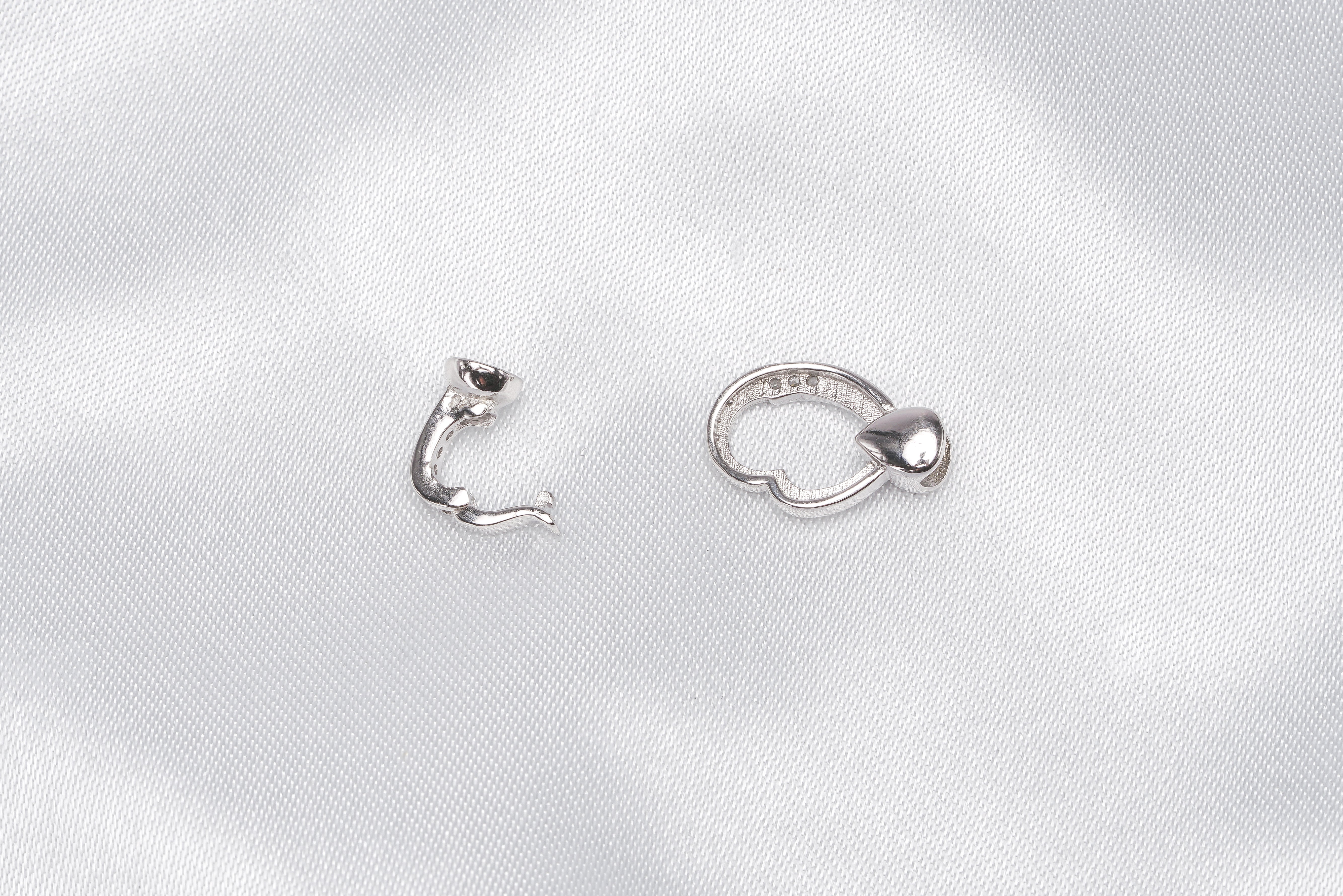 CZ stone Silver Claps for Bracelet/Necklace Limited - Loose Pearl jewelry wholesale