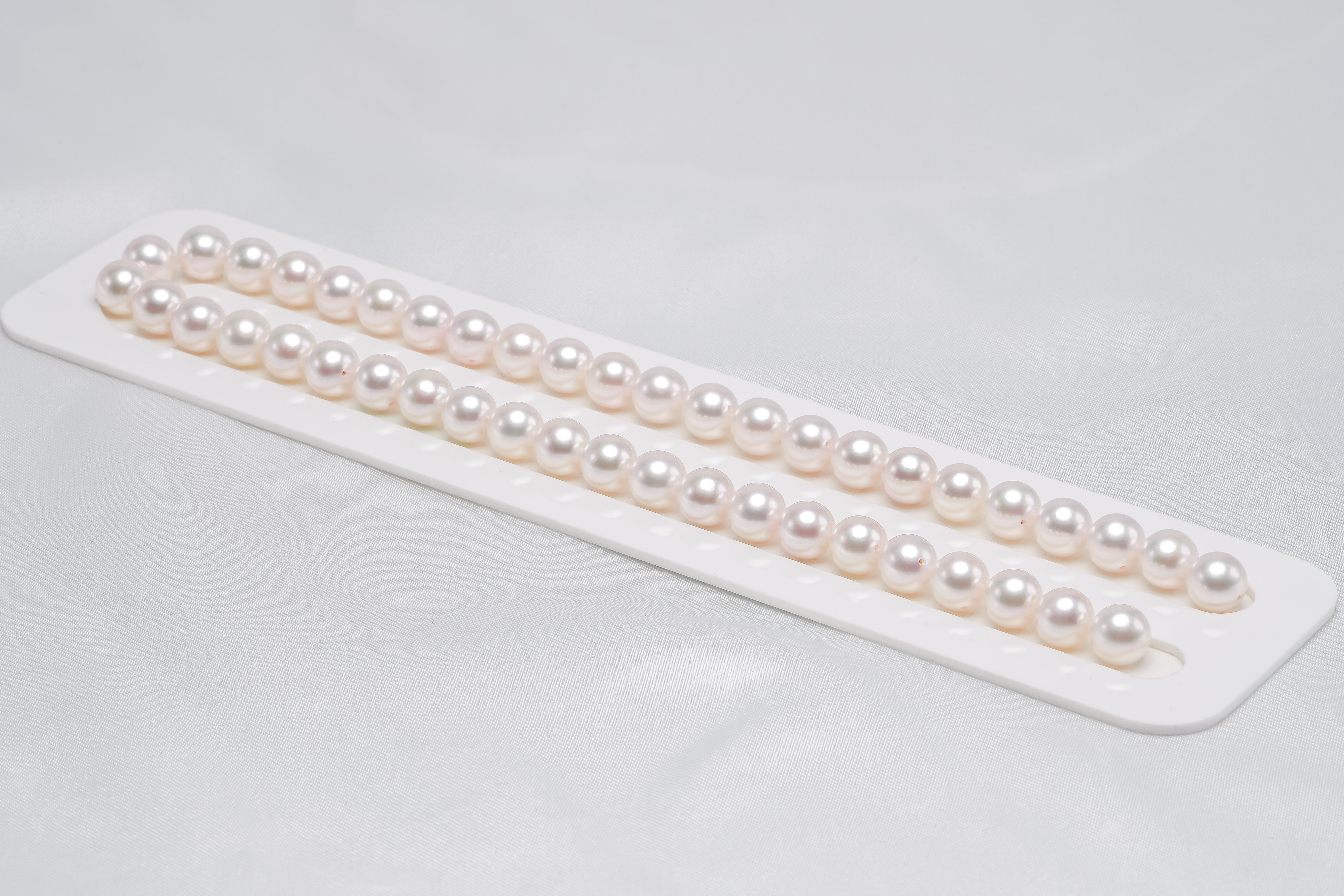 45pcs Akoya Necklace 8.5-8.9mm AAA/AA High luster White Japanese Pearl - Loose Pearl jewelry wholesale