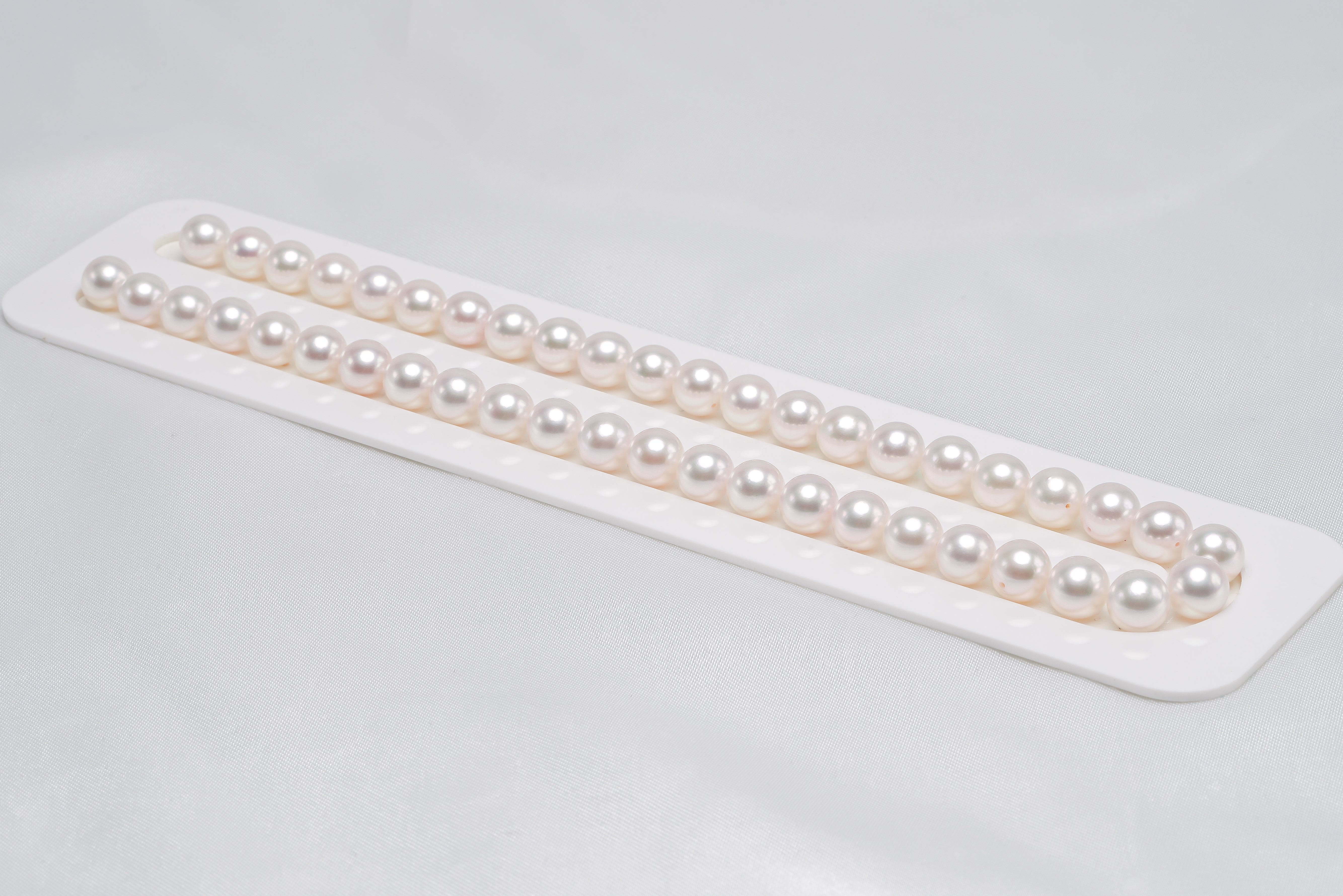 45pcs Akoya Necklace 8.5-8.9mm AAA/AA High luster White Japanese Pearl - Loose Pearl jewelry wholesale