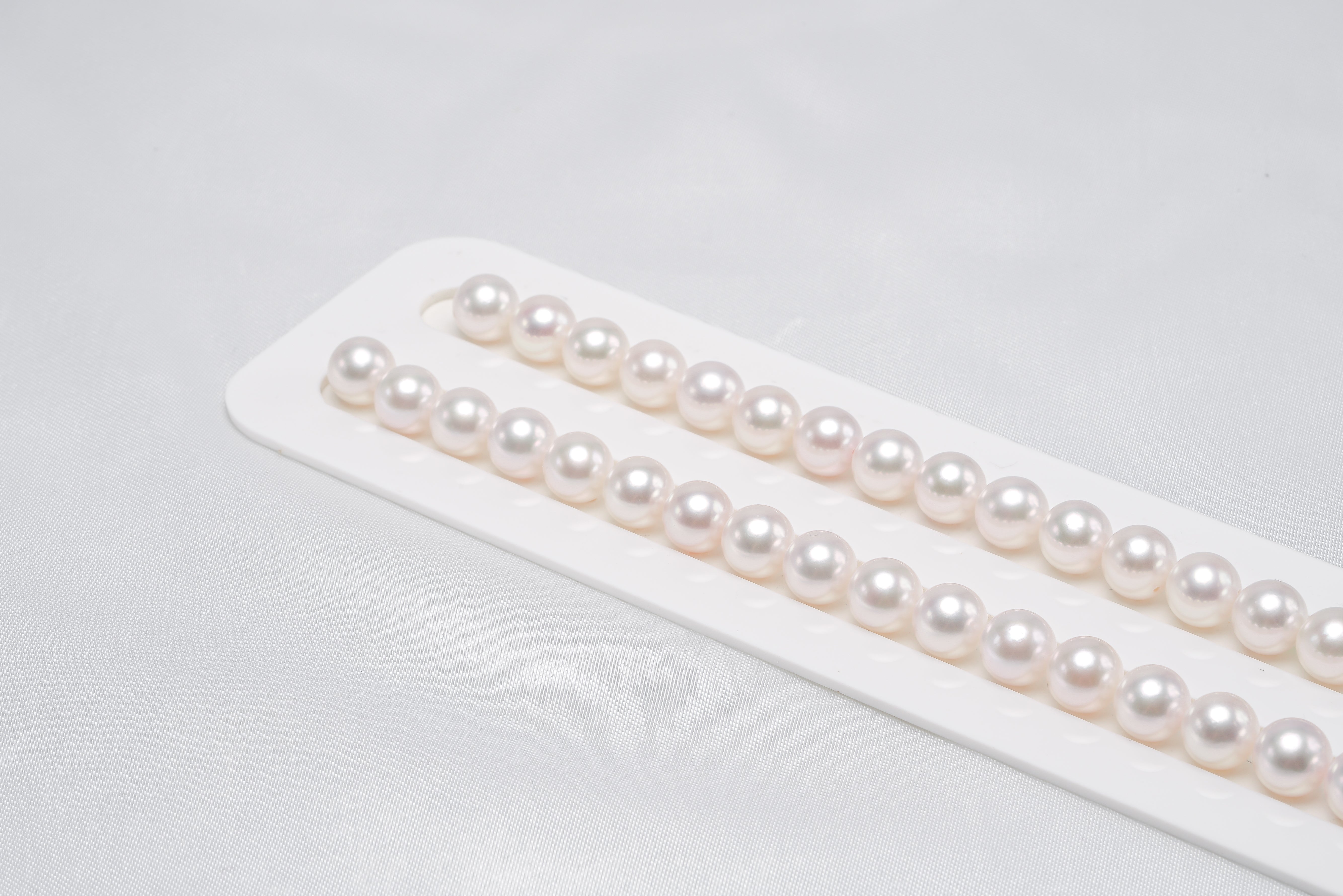 45pcs Akoya Necklace 8.5-8.9mm AAA/AA High luster White Japanese Pearl - Loose Pearl jewelry wholesale