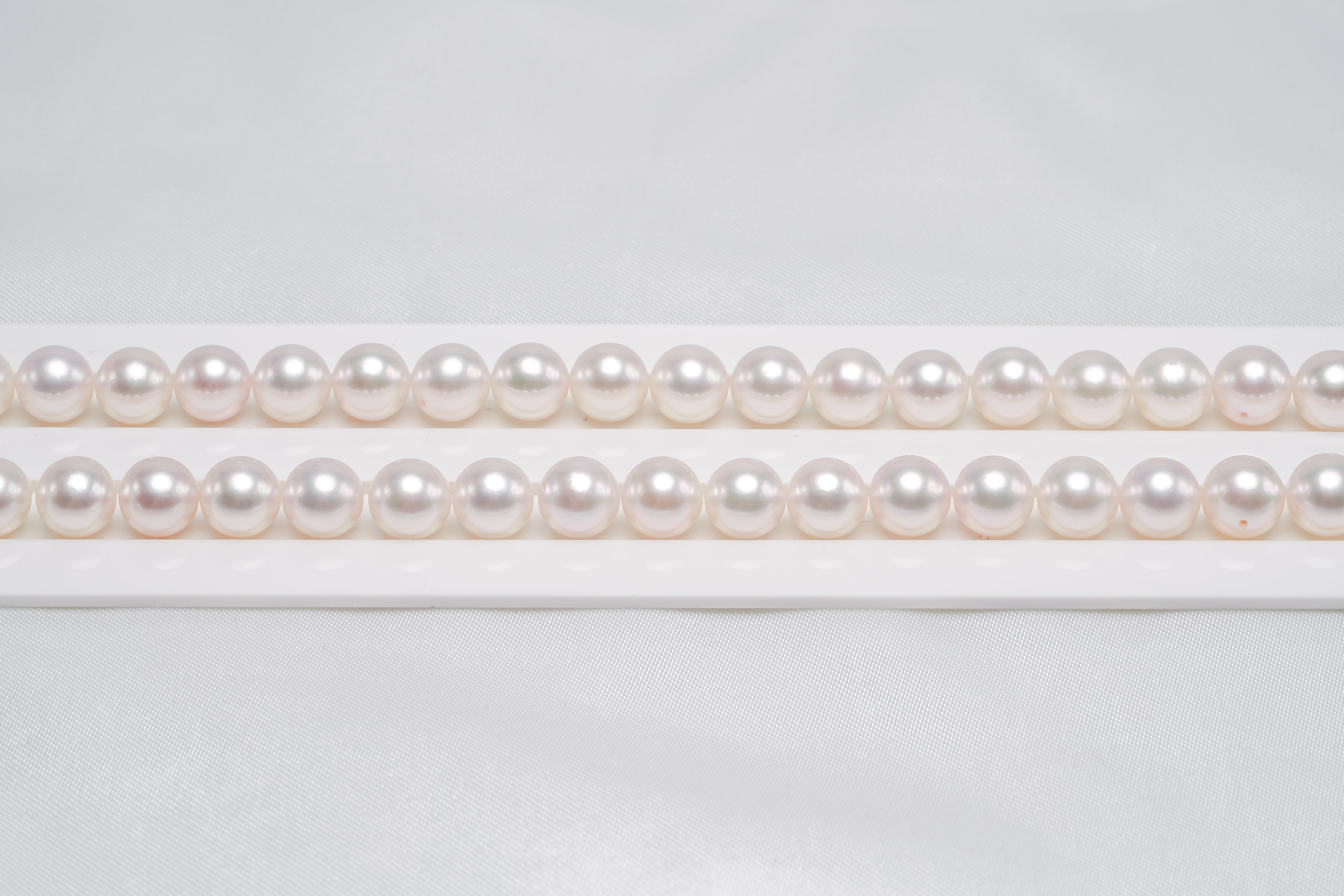 45pcs Akoya Necklace 8.5-8.9mm AAA/AA High luster White Japanese Pearl - Loose Pearl jewelry wholesale