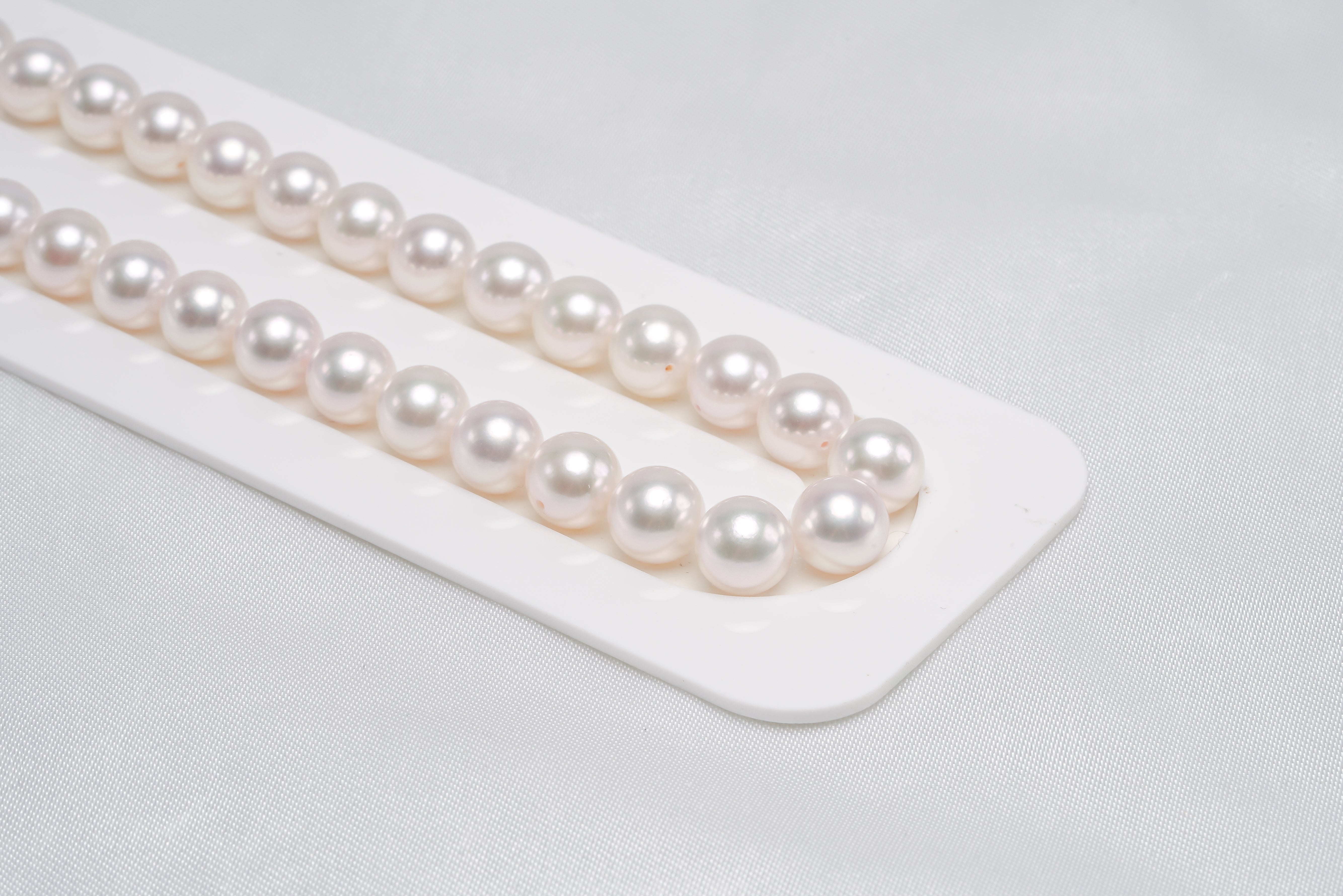 45pcs Akoya Necklace 8.5-8.9mm AAA/AA High luster White Japanese Pearl - Loose Pearl jewelry wholesale
