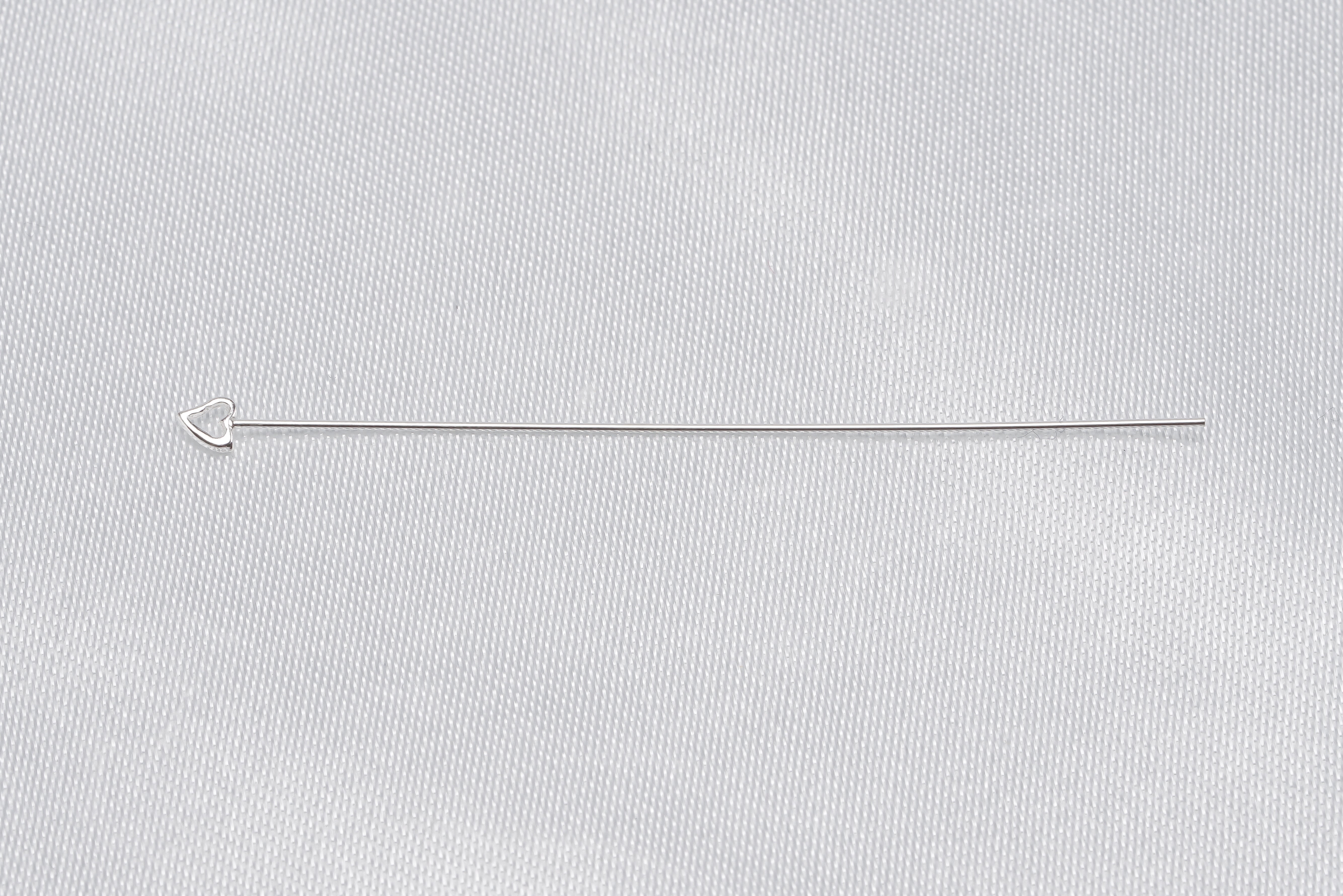 20pcs Heart Shape Head Pin Findings - Loose Pearl jewelry wholesale