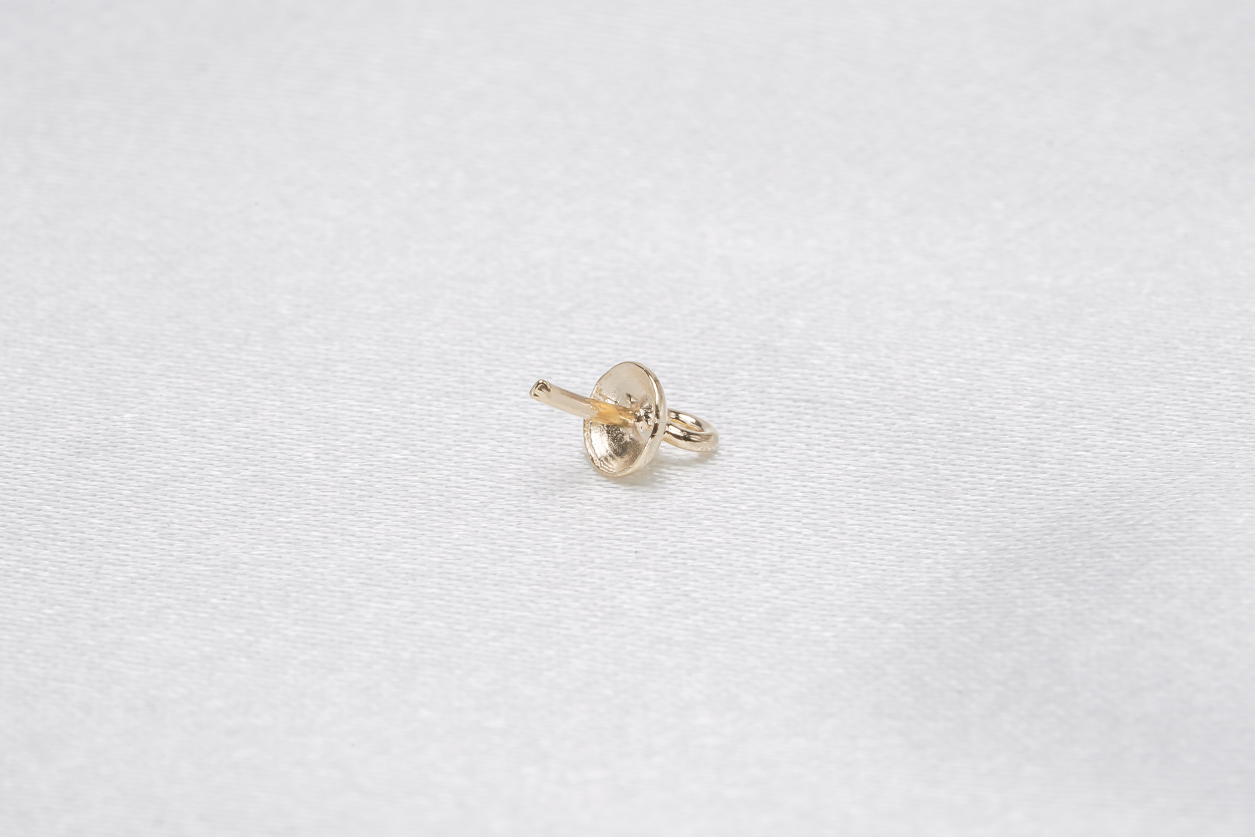5pcs Gold Plating Close Ring Drop Pendant - Loose Pearl jewelry wholesale