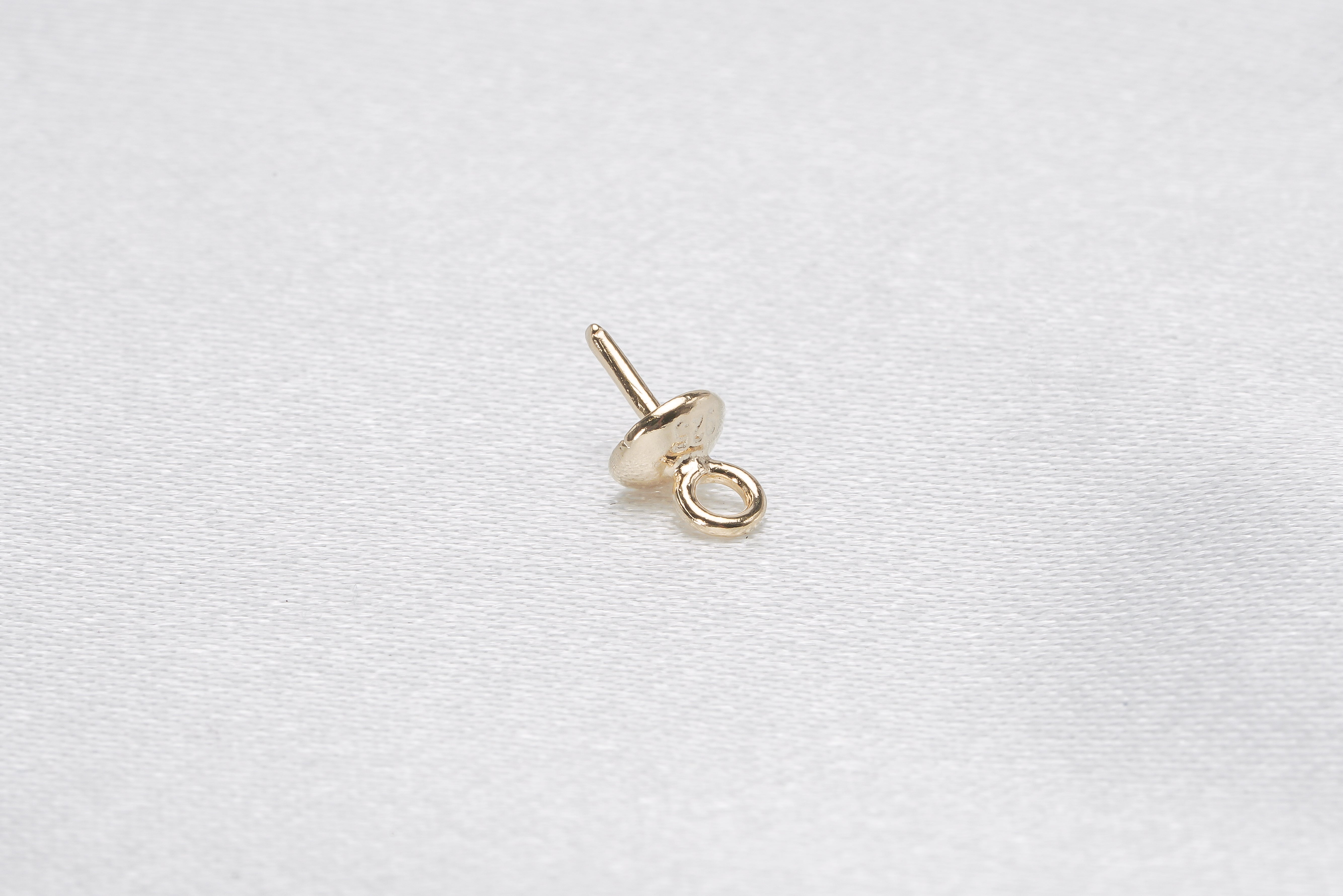 5pcs Gold Plating Close Ring Drop Pendant - Loose Pearl jewelry wholesale
