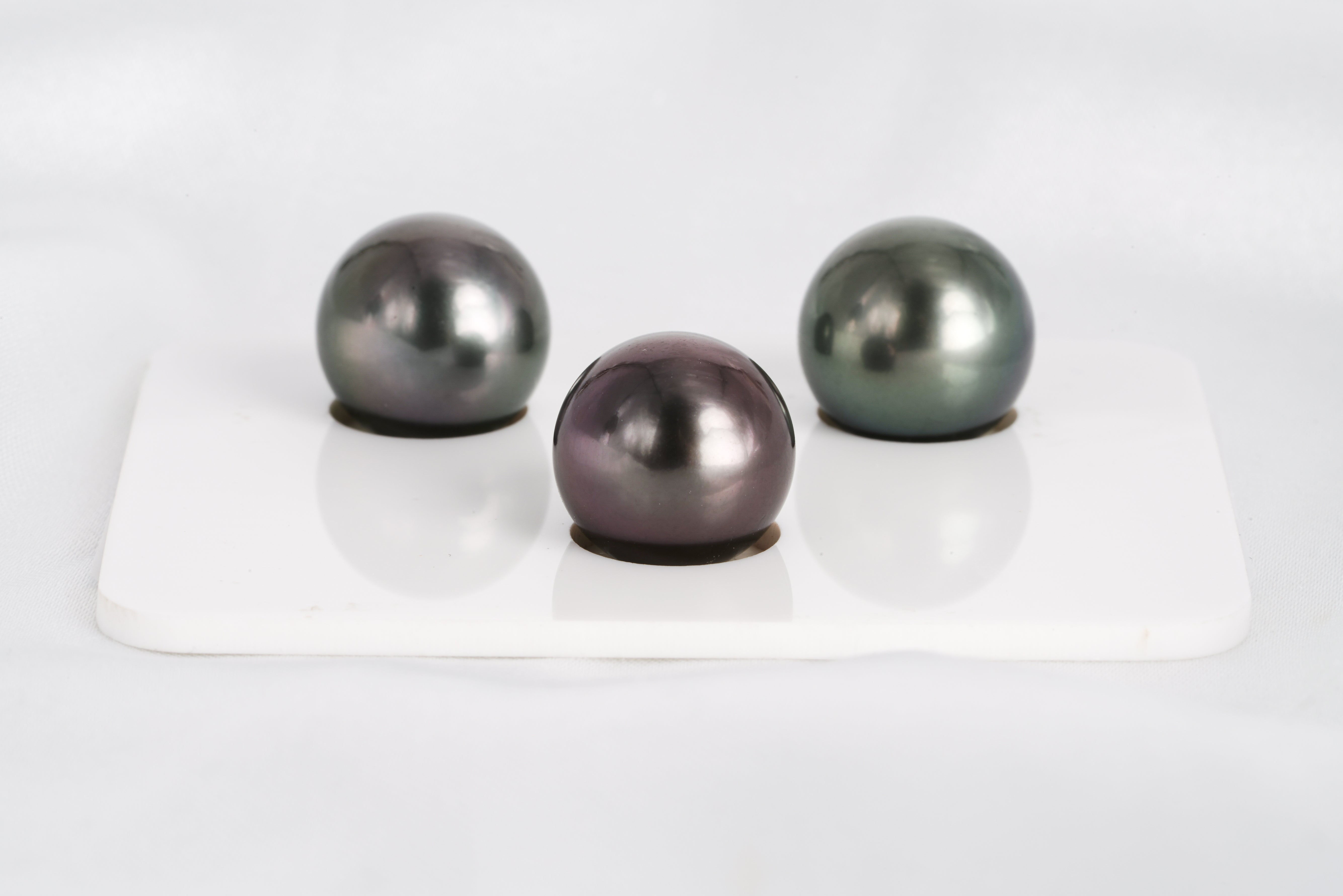 Mix Trio Set - Round 11-12mm TOP quality Tahitian Pearl - Loose Pearl jewelry wholesale