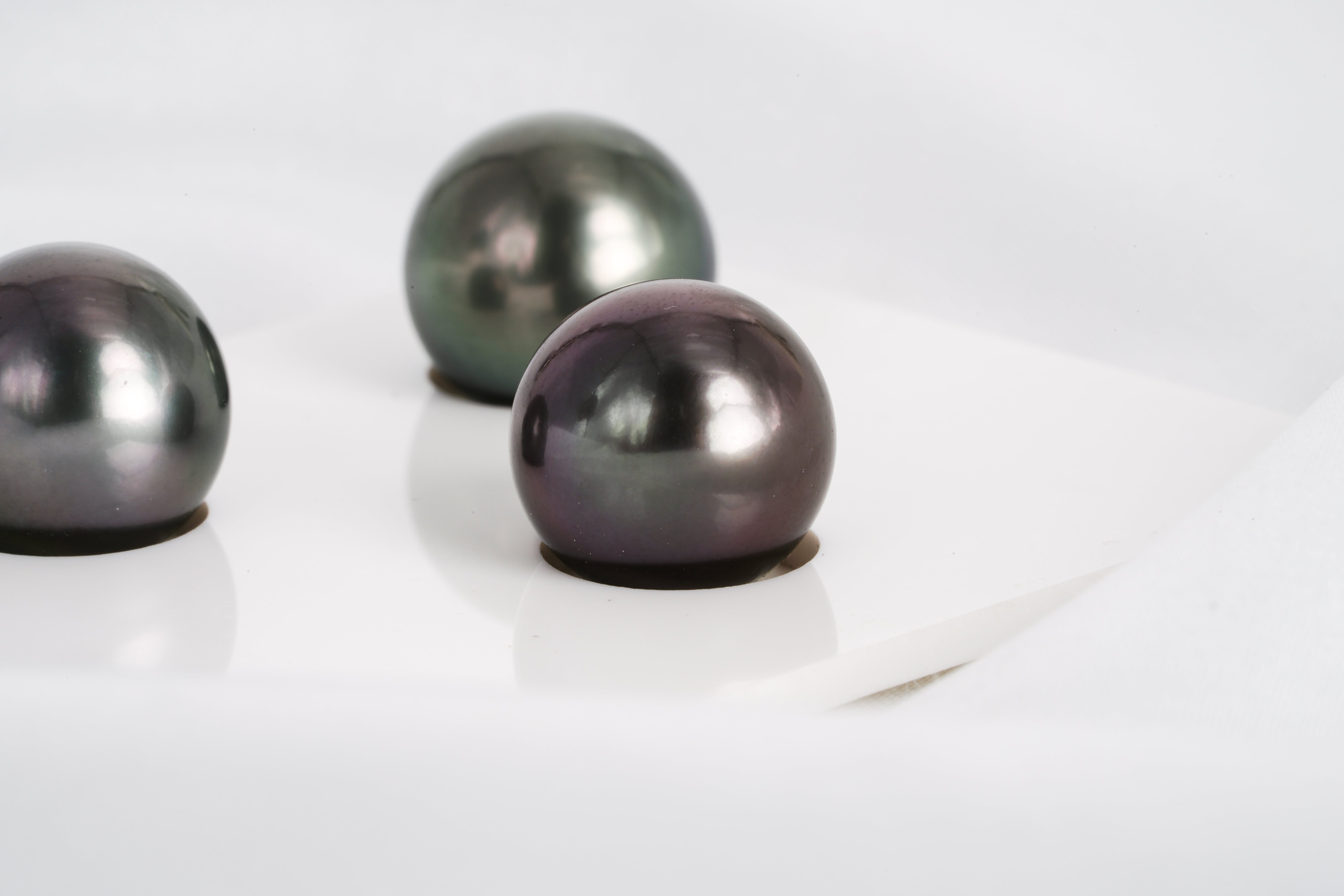 Mix Trio Set - Round 11-12mm TOP quality Tahitian Pearl - Loose Pearl jewelry wholesale