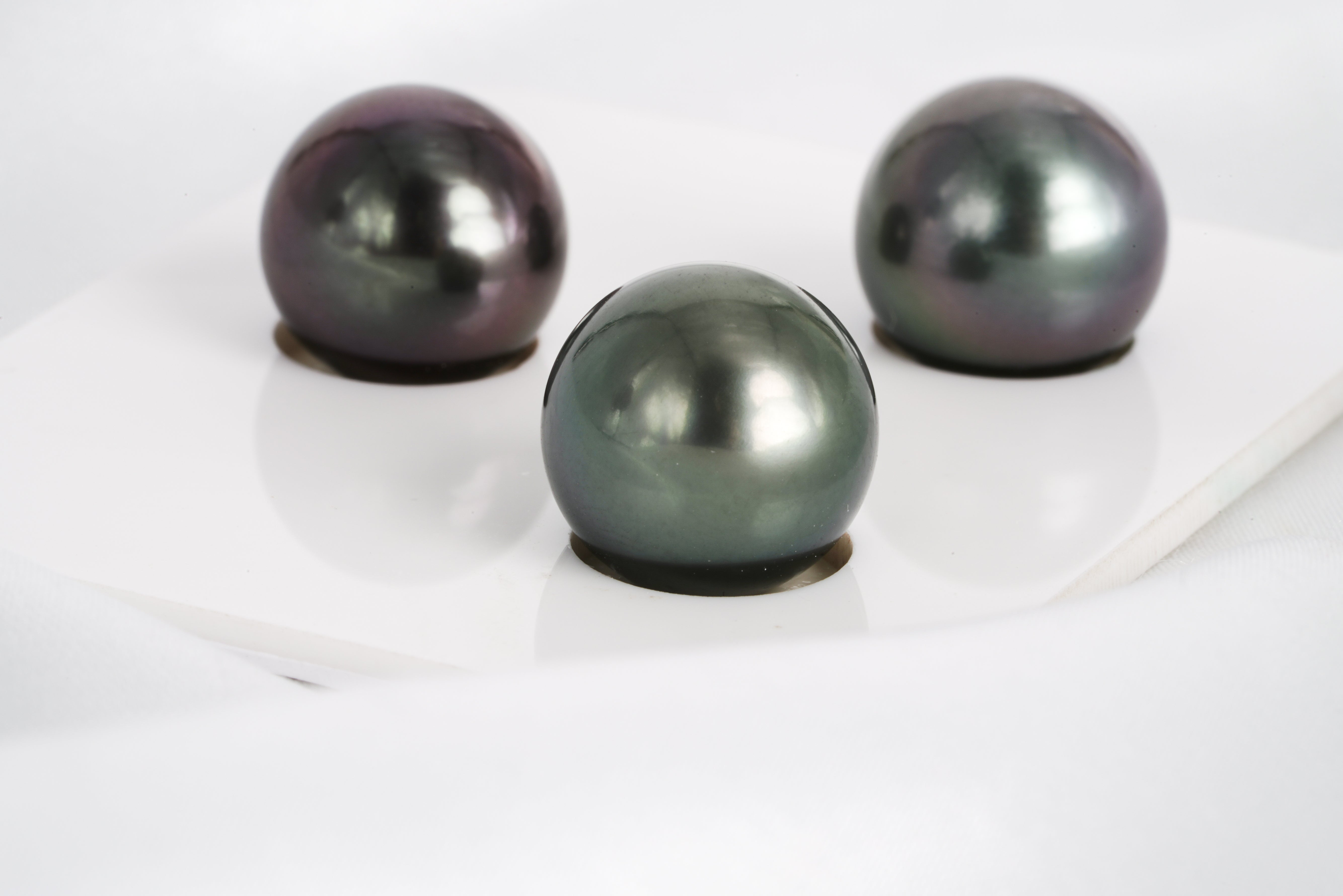Mix Trio Set - Round 11-12mm TOP quality Tahitian Pearl - Loose Pearl jewelry wholesale