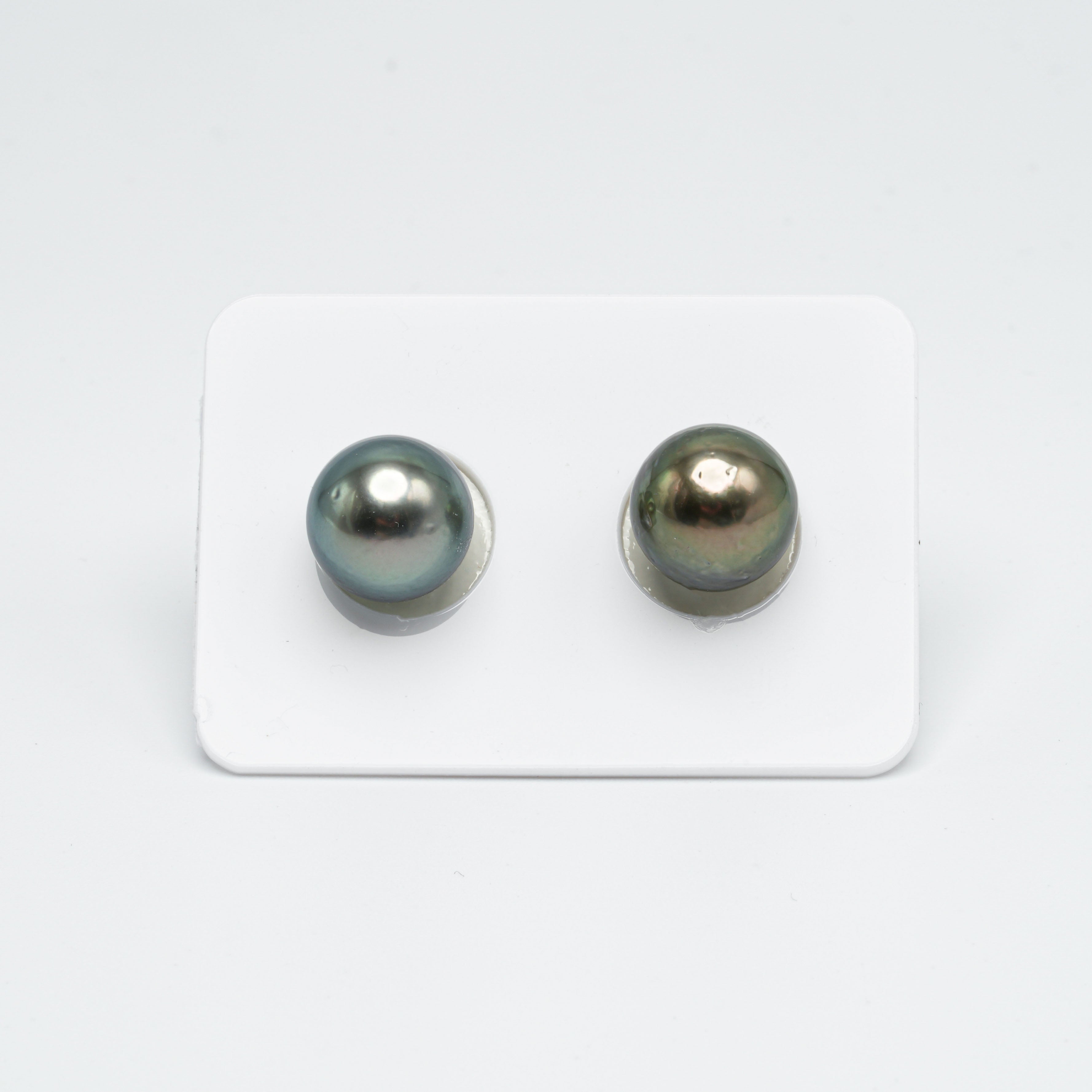 2pcs Light Mix 11.5-mm - RSR AA/A Quality Tahitian Pearl Pair ER1151