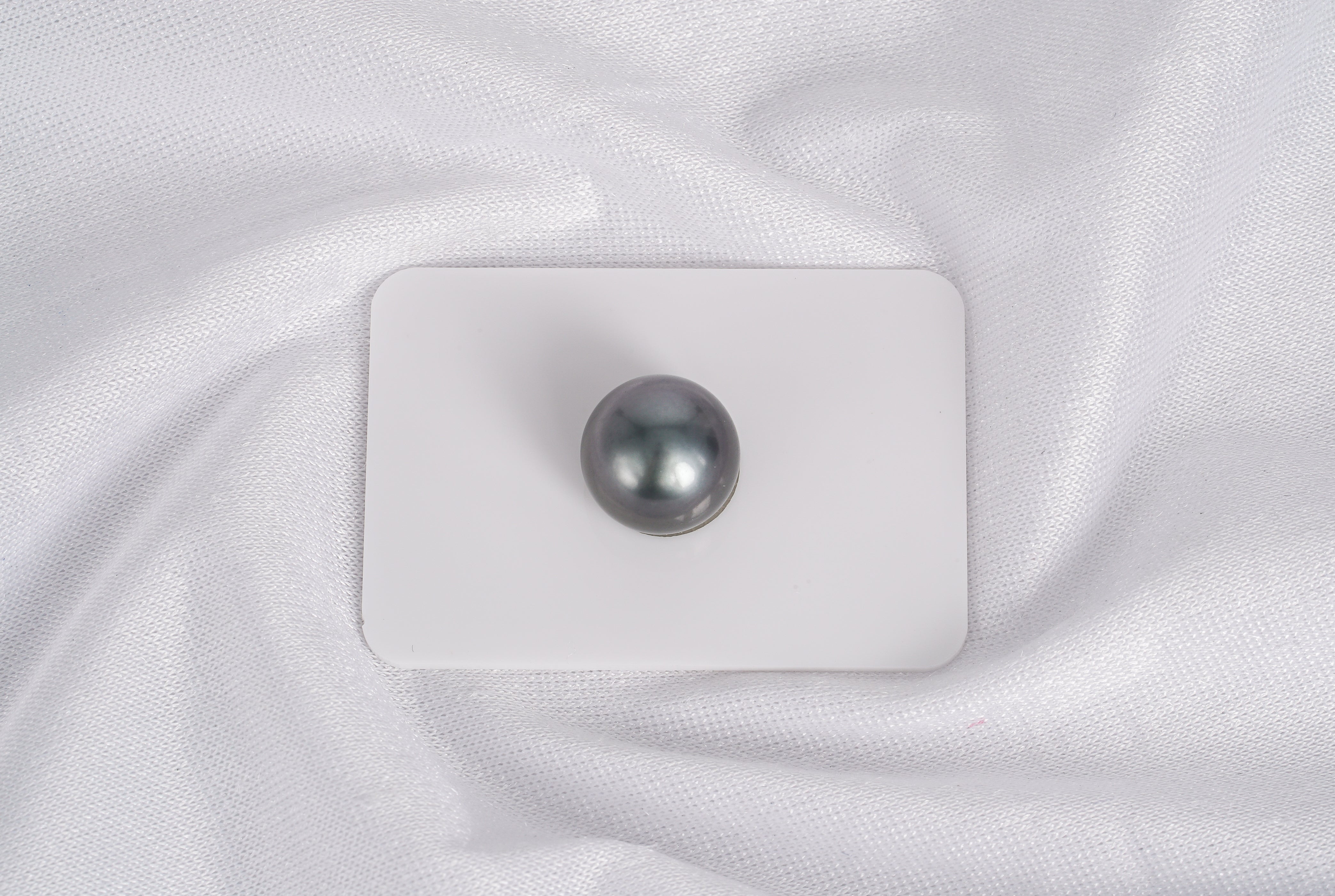Silver Grey Single Pearl - Round 13mm TOP/AAA quality Tahitian Pearl - Loose Pearl jewelry wholesale