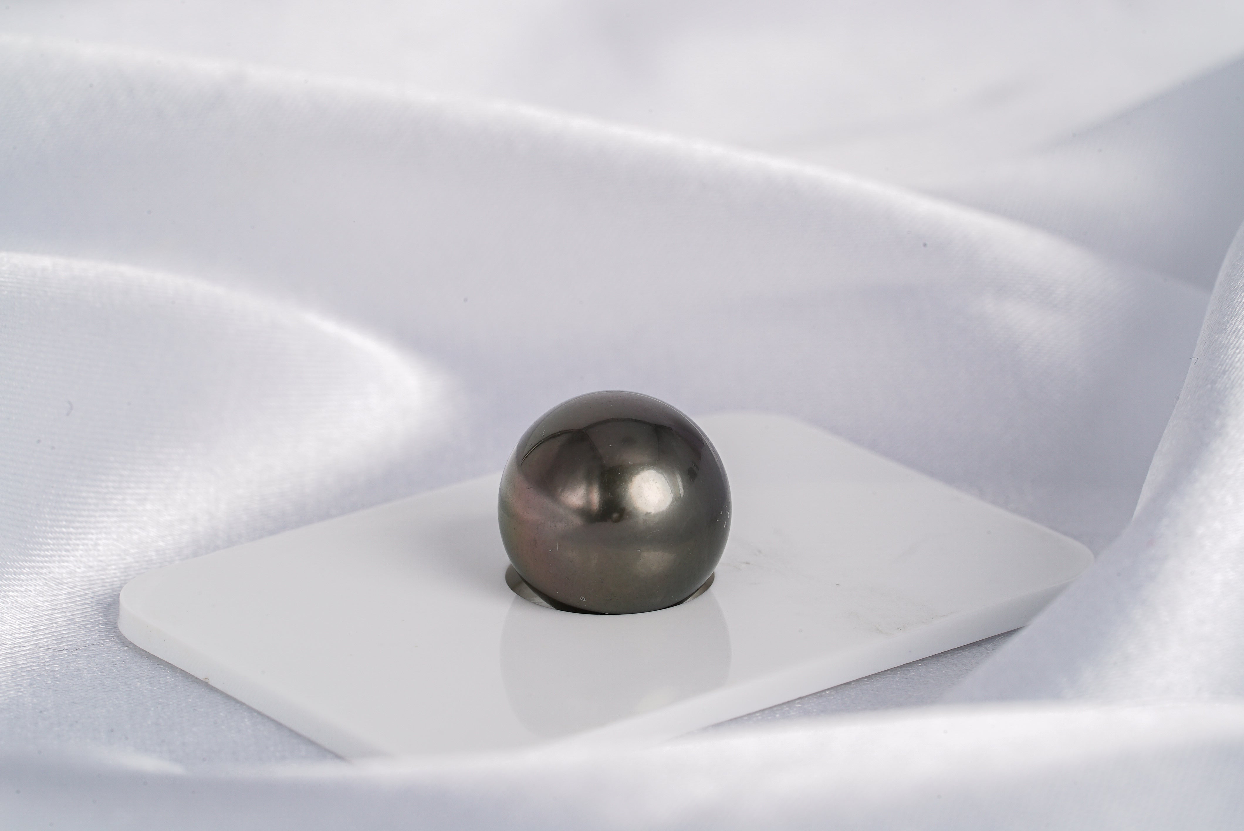 Brown Cherry Single Pearl - Round 13.4mm AAA/AA quality Tahitian Pearl - Loose Pearl jewelry wholesale
