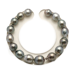 16pcs Light Mix 8-11mm - SB/CL AAA/AA Quality Tahitian Pearl Bracelet BR2526 LP4