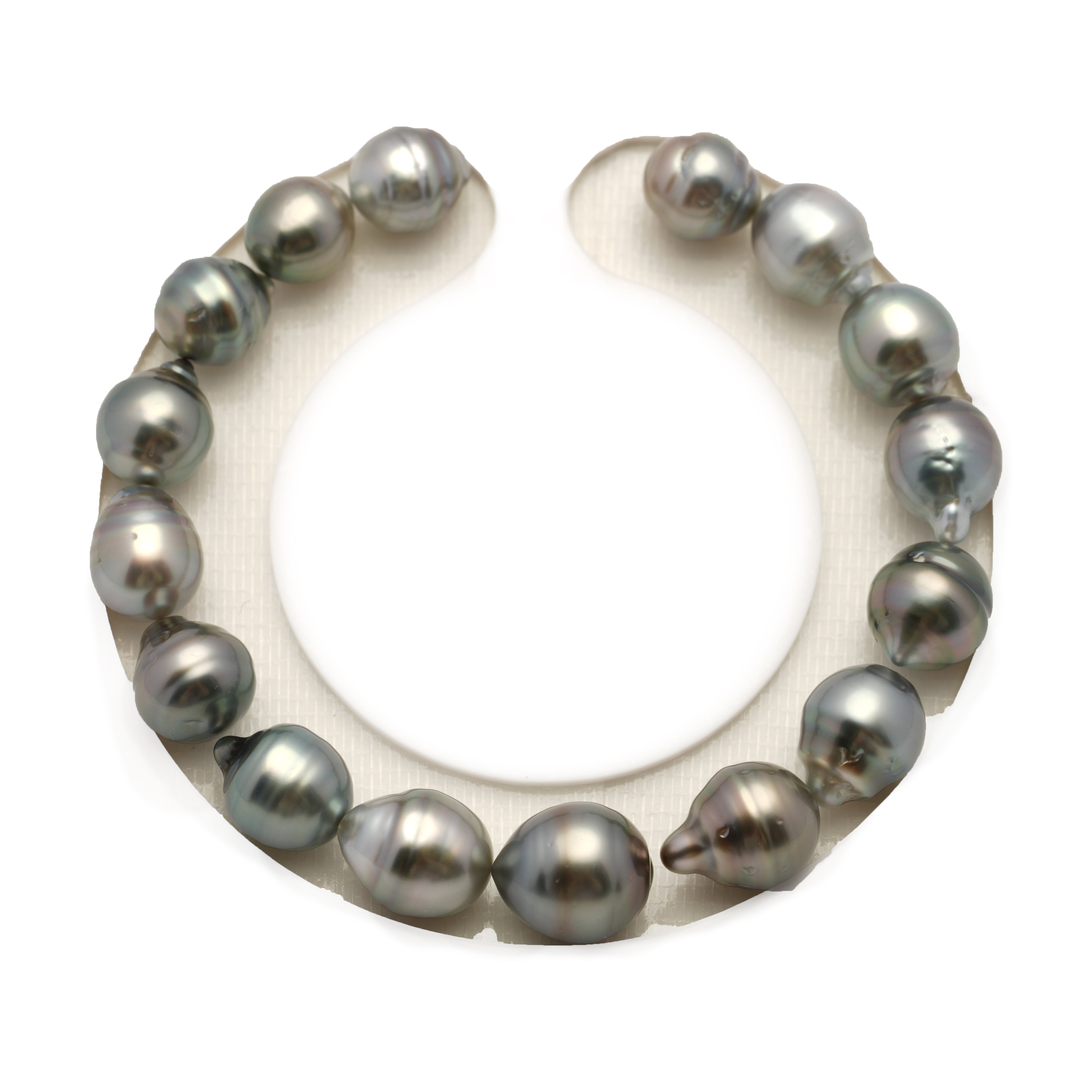 16pcs Light Mix 8-11mm - SB/CL AAA/AA Quality Tahitian Pearl Bracelet BR2526 LP4
