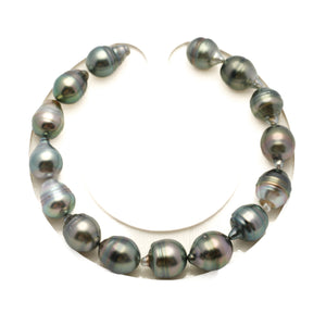 15pcs Light Green 8-10mm - SB/CL AAA/AA Quality Tahitian Pearl Bracelet BR2528 LP4